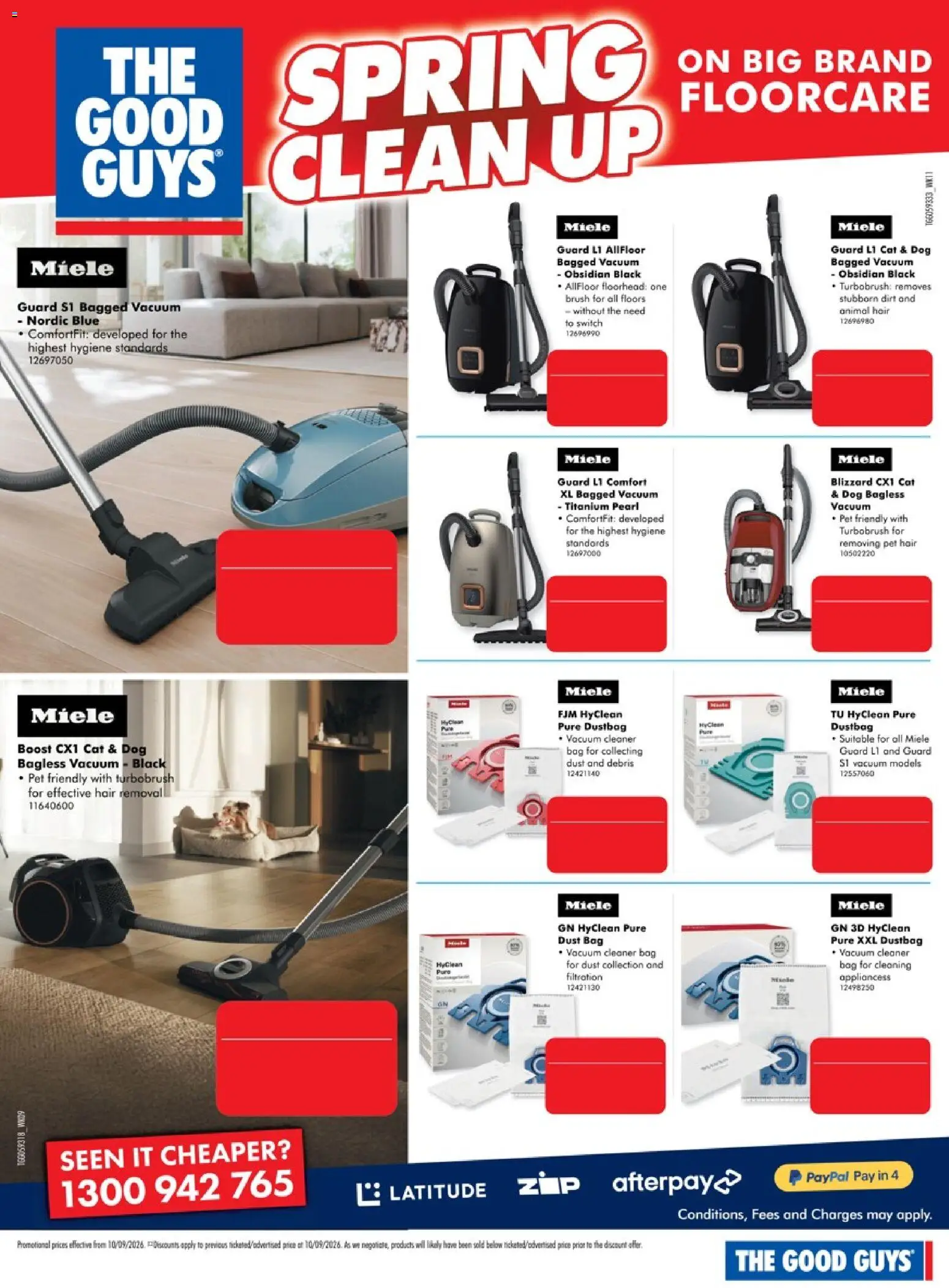 The Good Guys catalogue - valid from 10/09/2026 | Page: 12 | Products: Cleaner, Hair removal, Bag, Vacuum cleaner