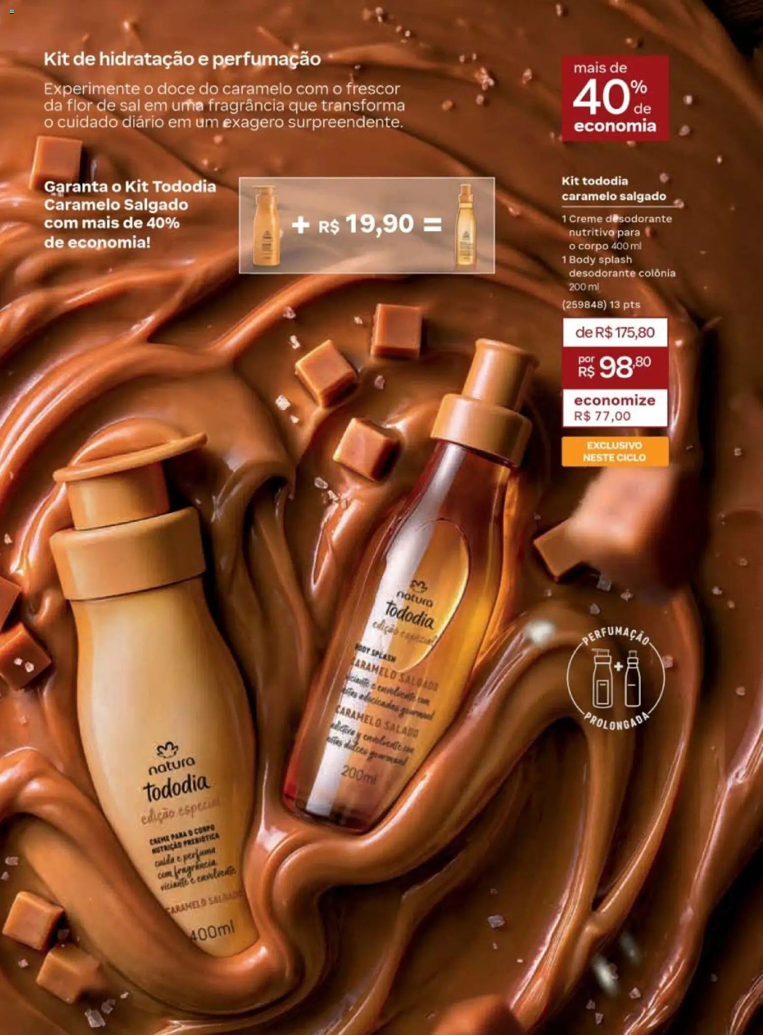 Natura Folheto - válido de 19/07/2026 | Página: 99 | Produtos: Desodorante, Doce, Sal, Body