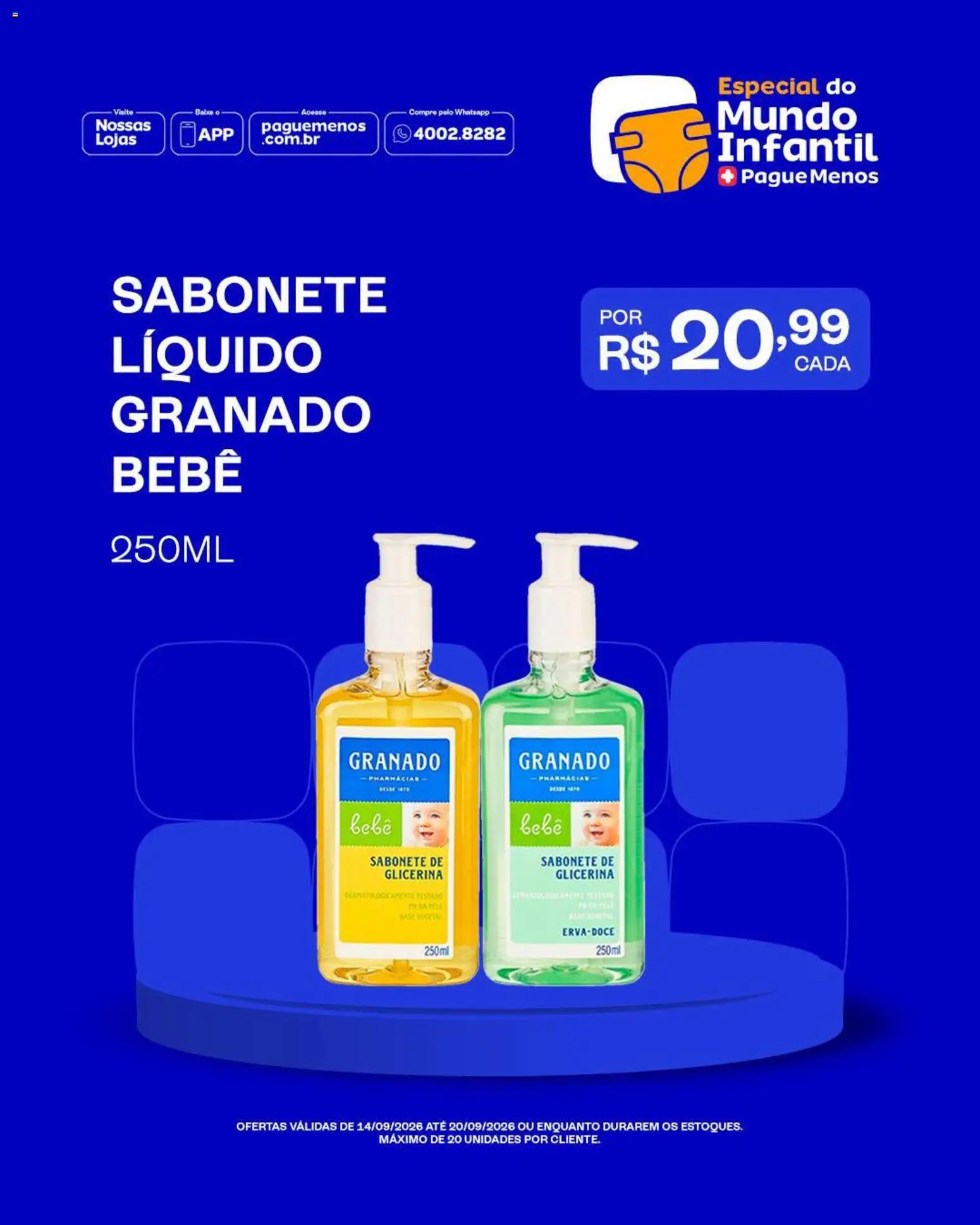 Pague Menos Folheto - válido de 14/09/2026 | Página: 6 | Produtos: Base, Sabonete, Sabonete líquido