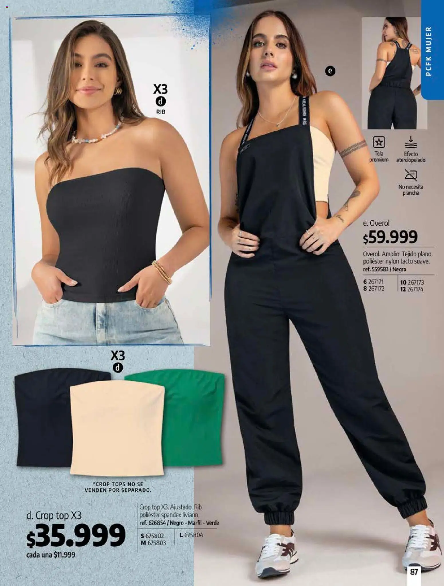 Pacifika revista - valida desde el 12/07/2026 | Página: 87 | Productos: Plancha, Top, Overol