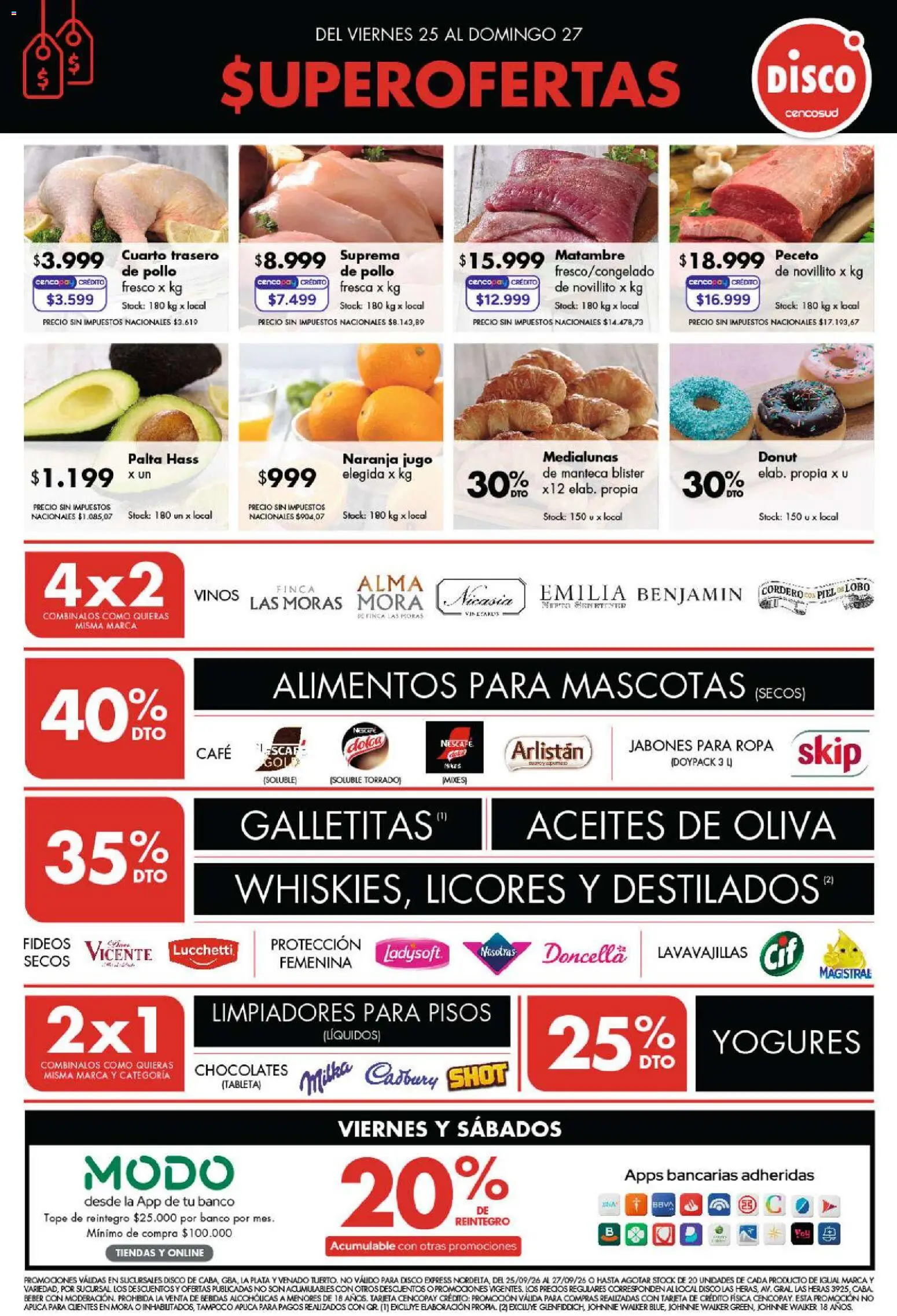 Disco - Ofertas │ válido desde el 24/09/2026 | Página: 1 | Productos: Galletitas, Pollo, Cordero, Café
