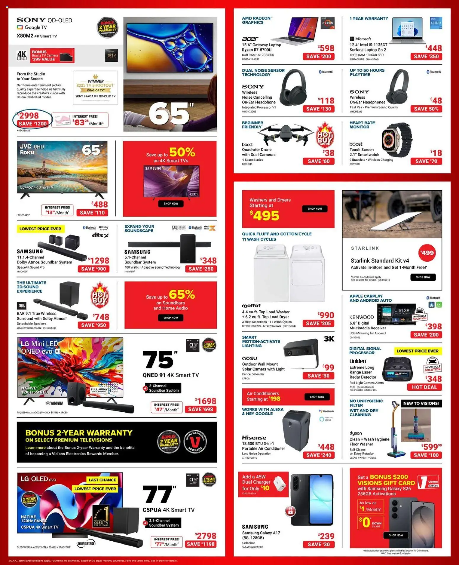 Visions flyer valid from Jun 26, 2026 | Page: 2 | Products: Monitor, Headphones, Smartwatch, Conditioner