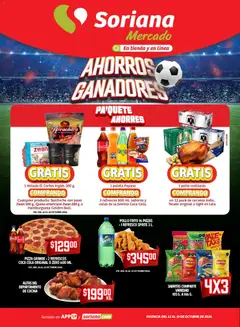 Vista previa de Soriana folleto Ahorros Ganadores, nuevo folleto de la tienda, válido en México a partir del 15/10/2026