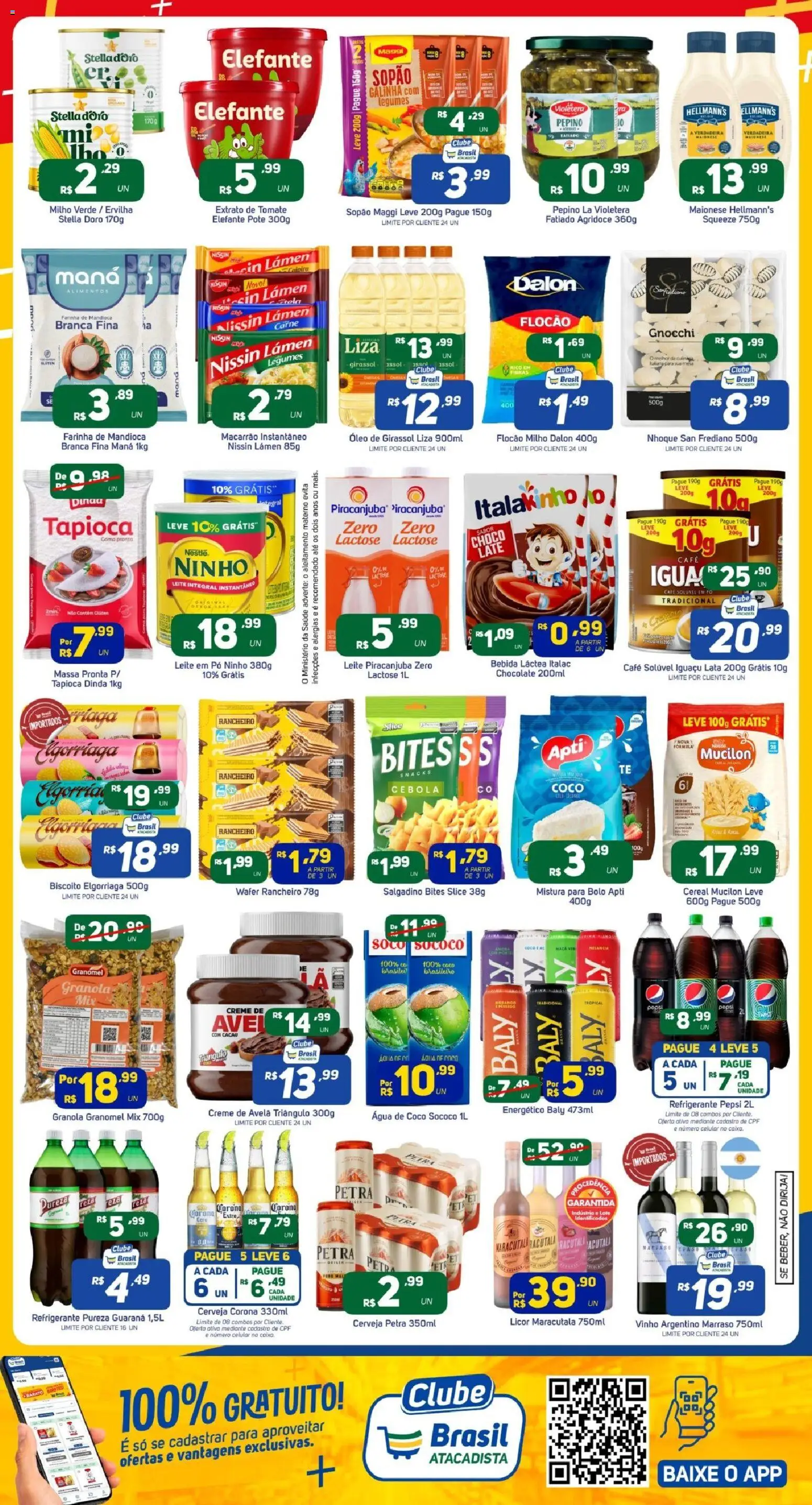 Brasil Atacadista Folheto - válido de 08/09/2026 | Página: 2 | Produtos: Tomate, Farinha, Nhoque, Macarrão instantâneo