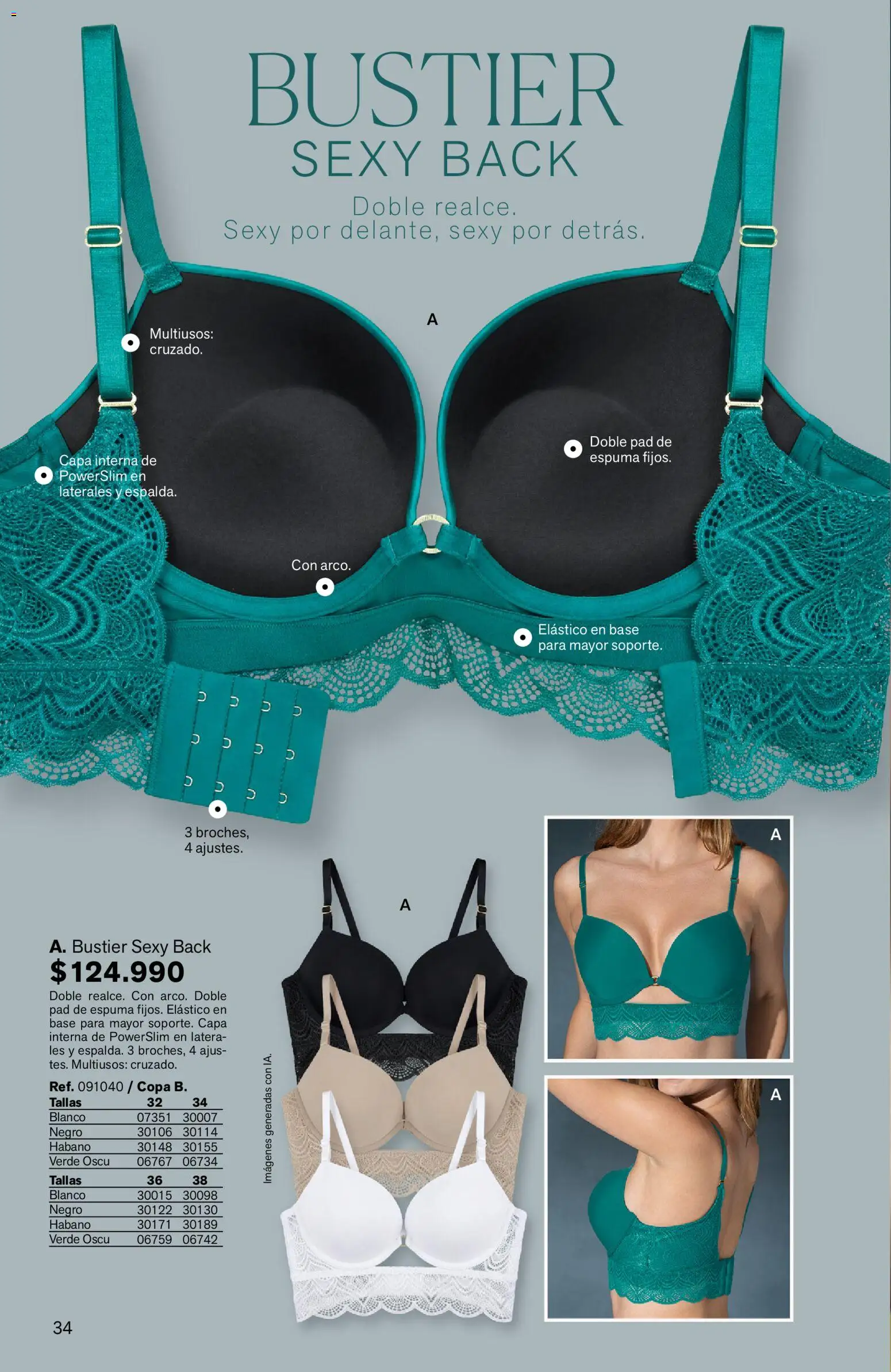 Leonisa revista - valida desde el 24/08/2026 | Página: 34 | Productos: Espuma