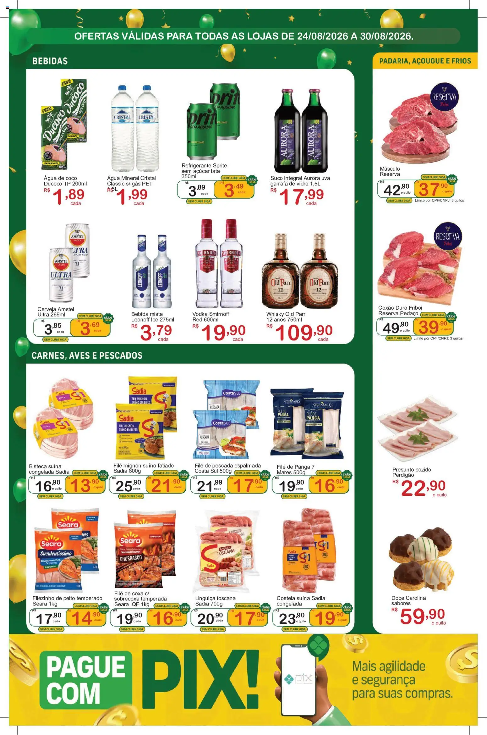 GIGA Atacado Folheto - válido de 24/08/2026 | Página: 2 | Produtos: Coco, Aves, Suco, Cerveja