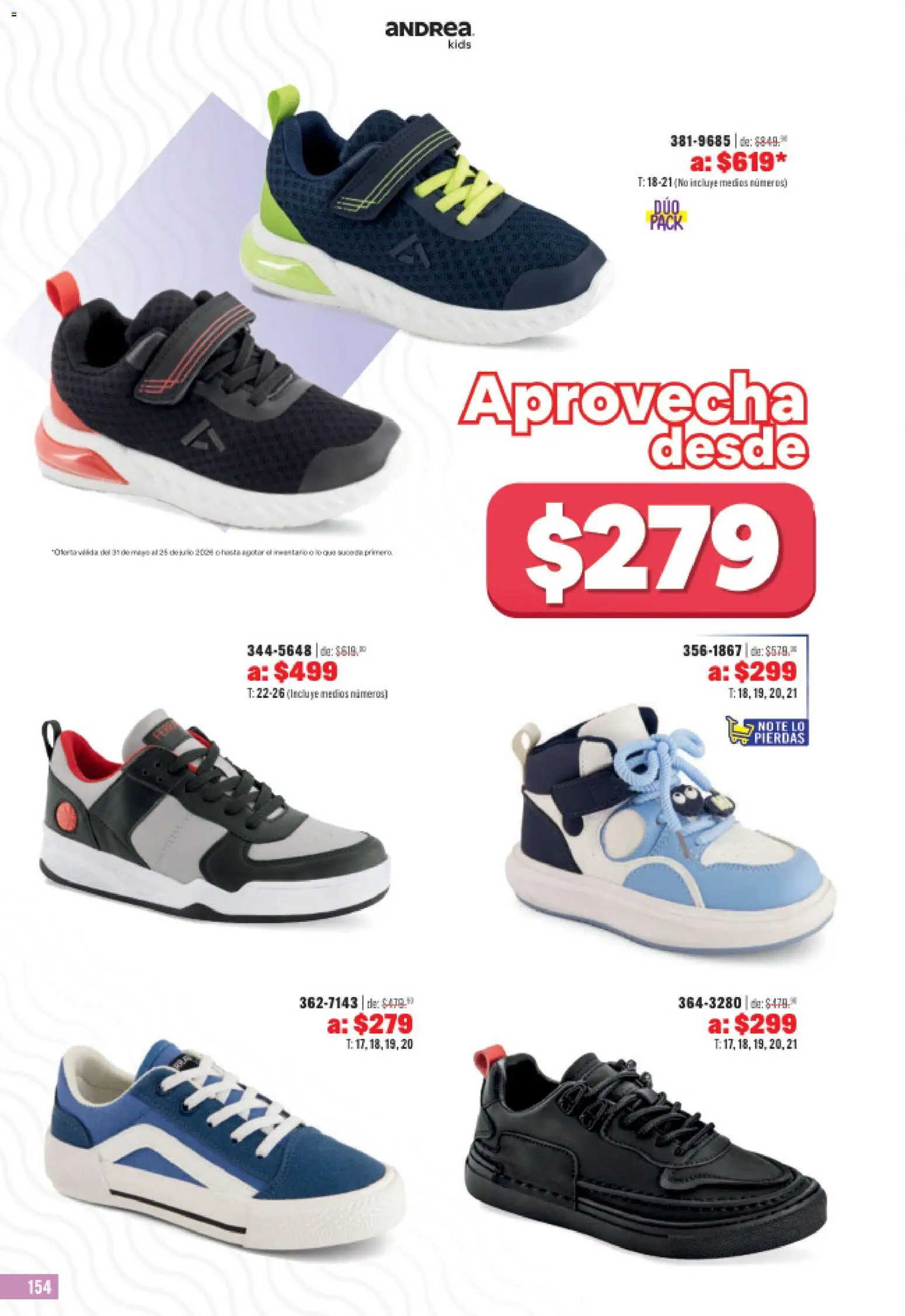 Nuevas ofertas de Andrea válidas en toda la República Mexicana desde el 31.05.2026. ¡Encuentra las mejores ofertas en Andrea catálogo Outlet! | Página: 154
