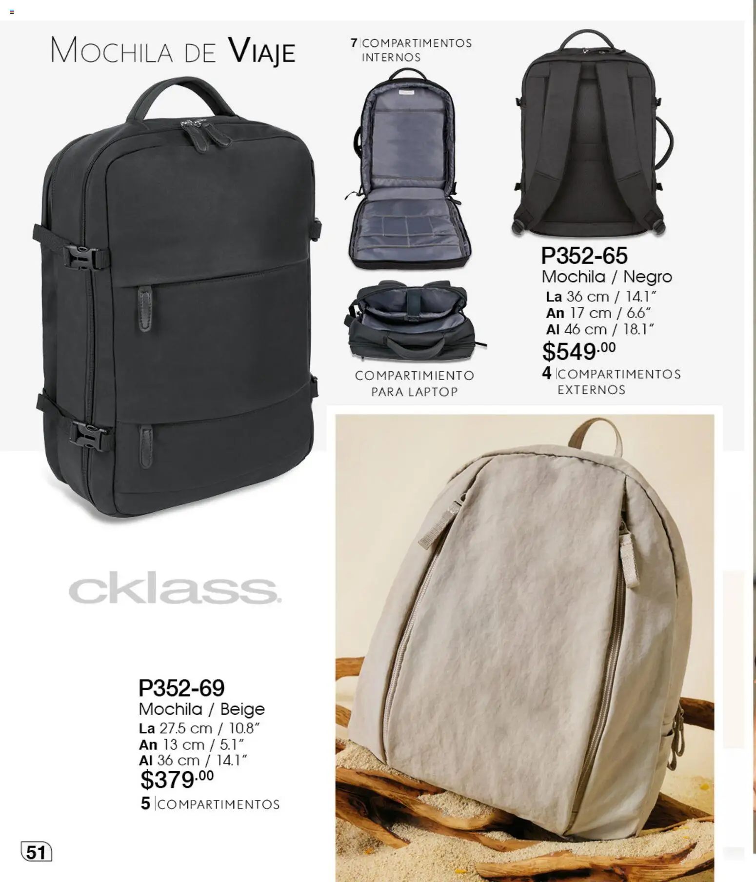 Nuevas ofertas de Cklass válidas en toda la República Mexicana desde el 05.03.2026. ¡Encuentra las mejores ofertas en Cklass catálogo Verano Joyería! | Página: 102 | Productos: Mochila