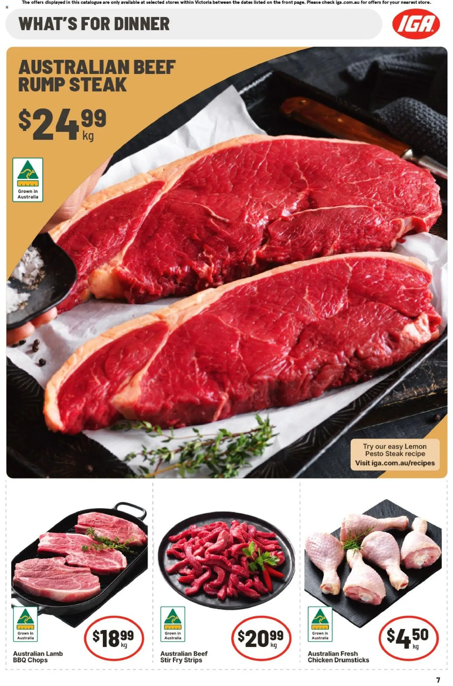 IGA catalogue - valid from 27/07/2026 | Page: 16 | Products: Chicken, Beef, Steak, Lemon