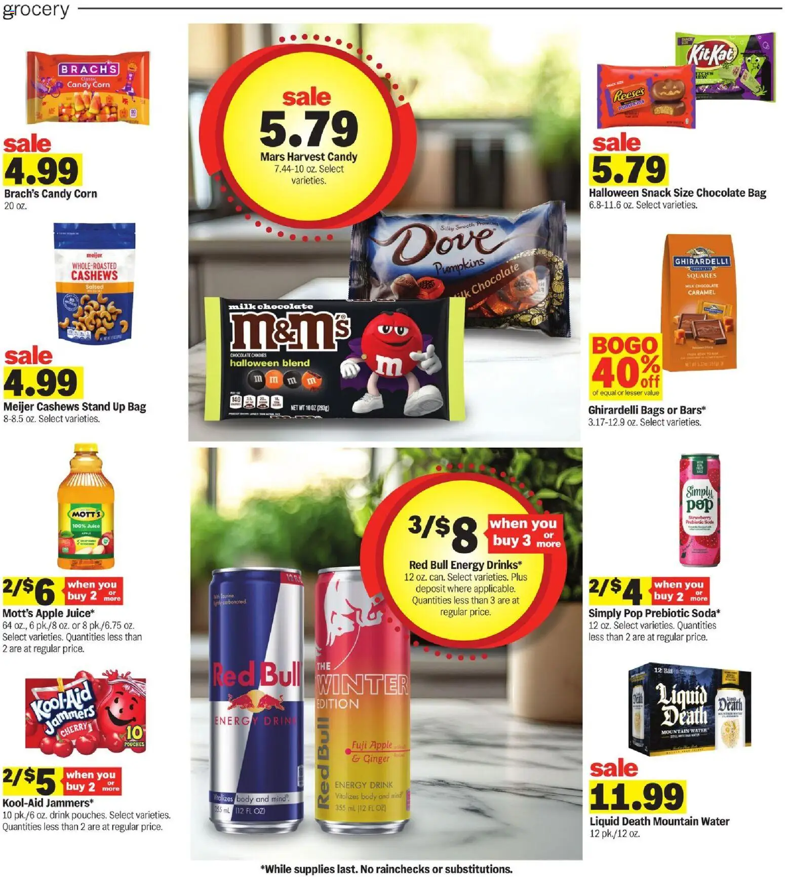 Meijer Weekly Ad - MI - valid from 09/23/2026 | Page: 17 | Products: Corn, Ginger, Juice, Red Bull