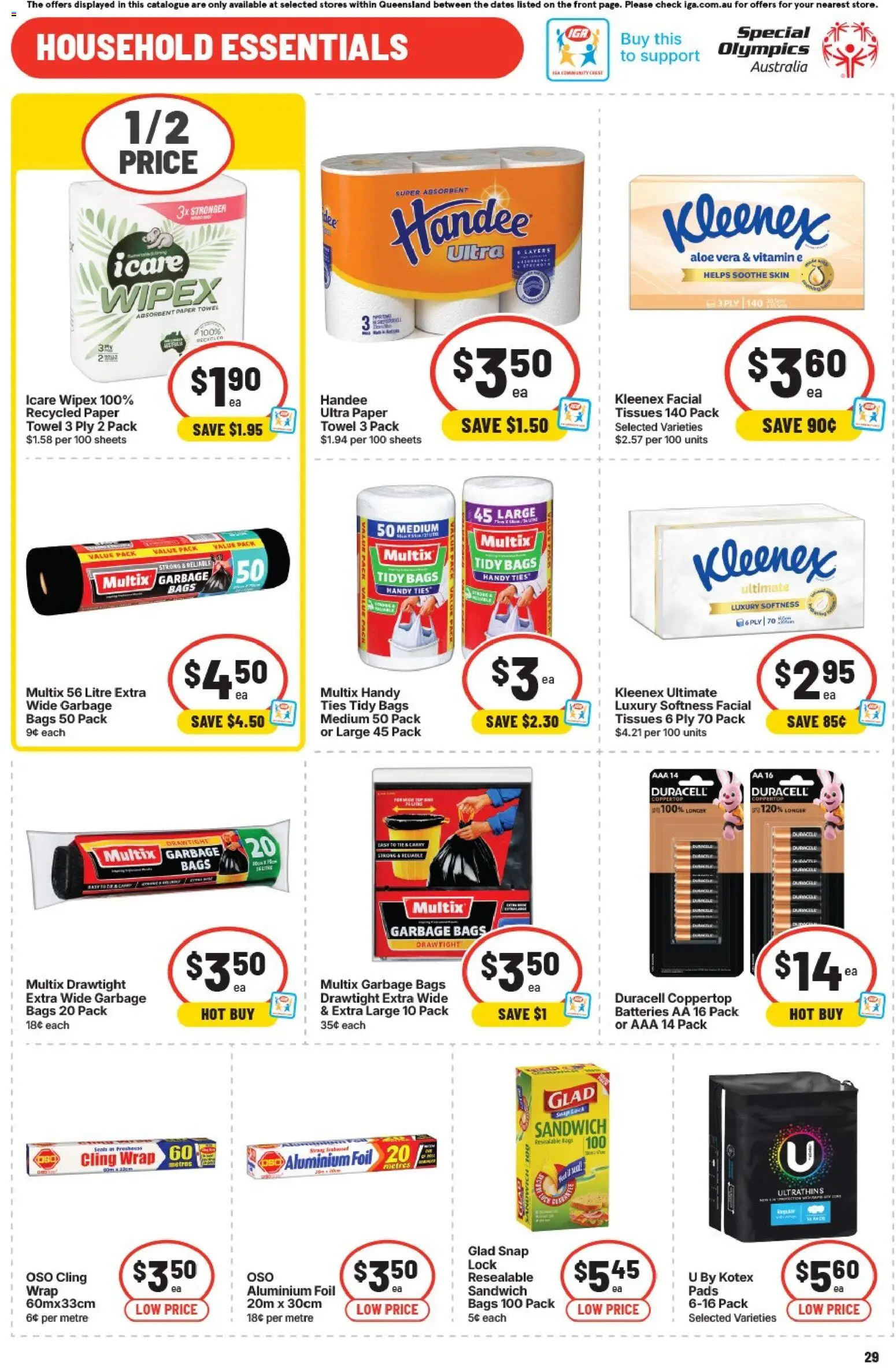 IGA catalogue - valid from 13.05.2026 | Page: 30 | Products: Powder, Conditioner, Stain remover, Sponge