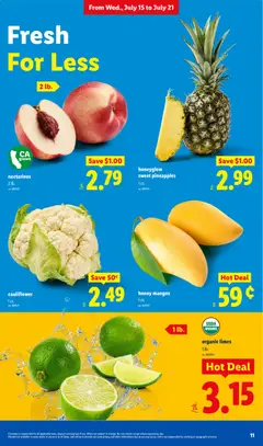 Preview of Lidl weekly ads valid from 07/15/2026 | Page: 11 | Products: Cauliflower, Bag
