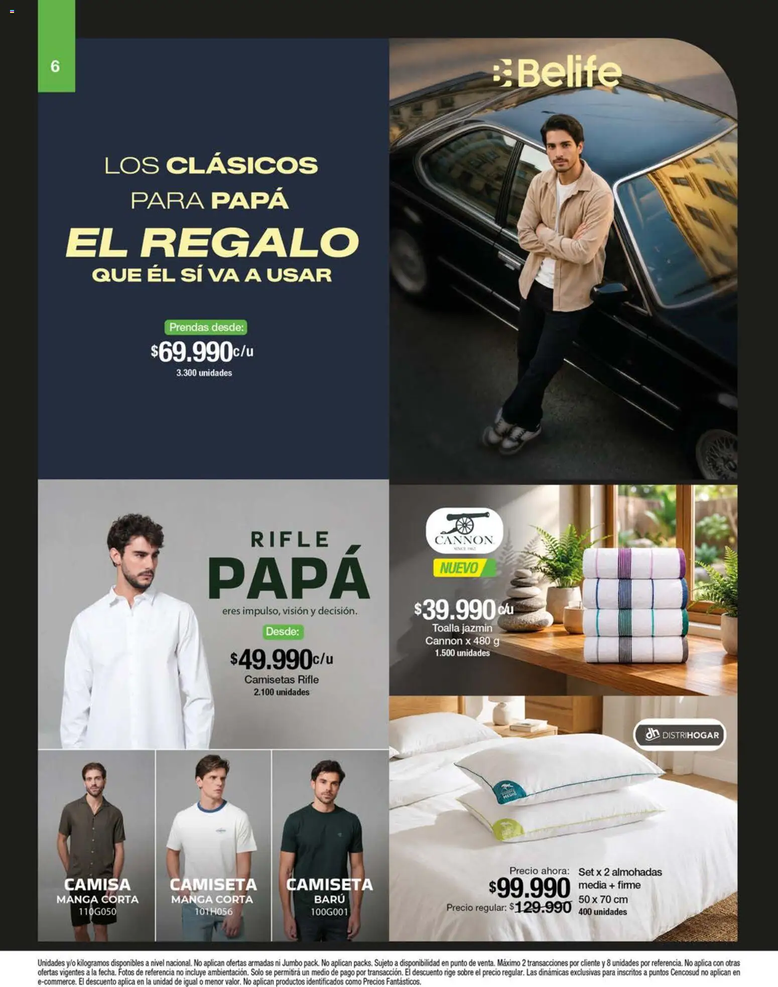 Jumbo revista - valida desde el 11.06.2026 | Página: 6 | Productos: Camiseta, Toalla, Camisa, Papa