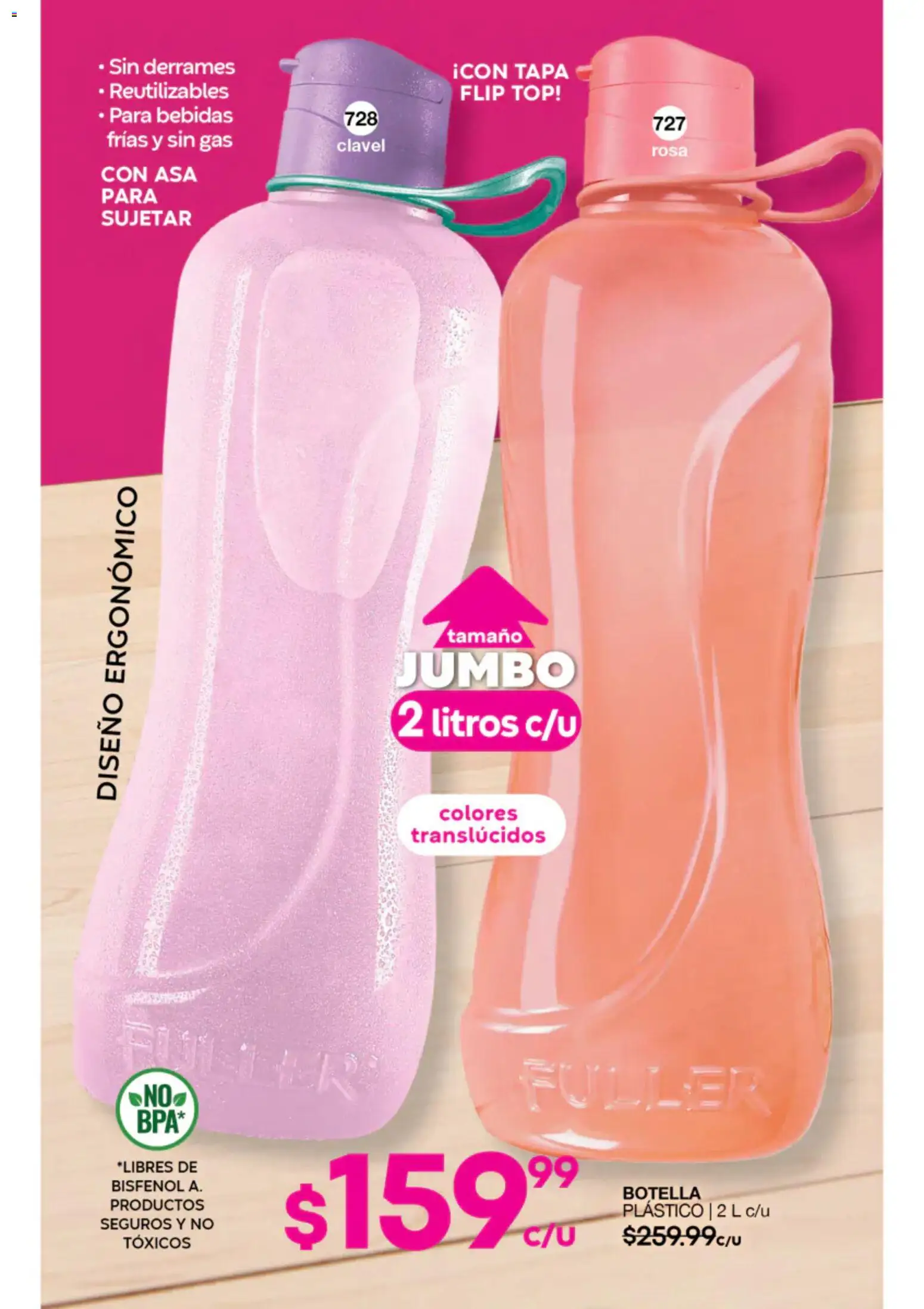 Nuevas ofertas de Fuller válidas en toda la República Mexicana desde el 22/07/2026. ¡Encuentra las mejores ofertas en Fuller campaña 8 2026! | Página: 170 | Productos: Bebidas, Botella, Top
