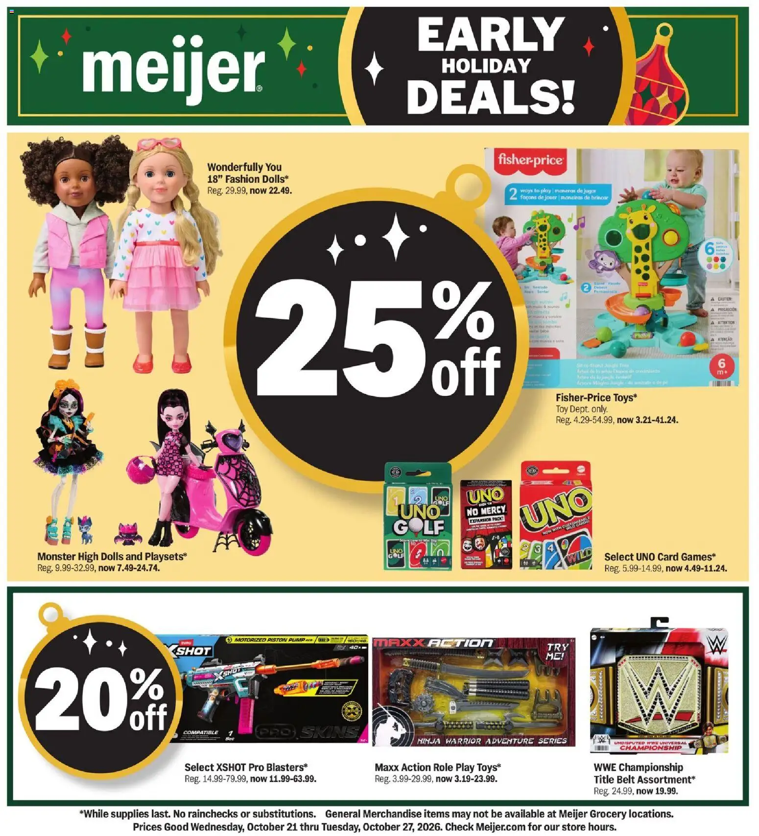 Meijer Early Holidays Deals - valid from 10/21/2026 | Page: 1