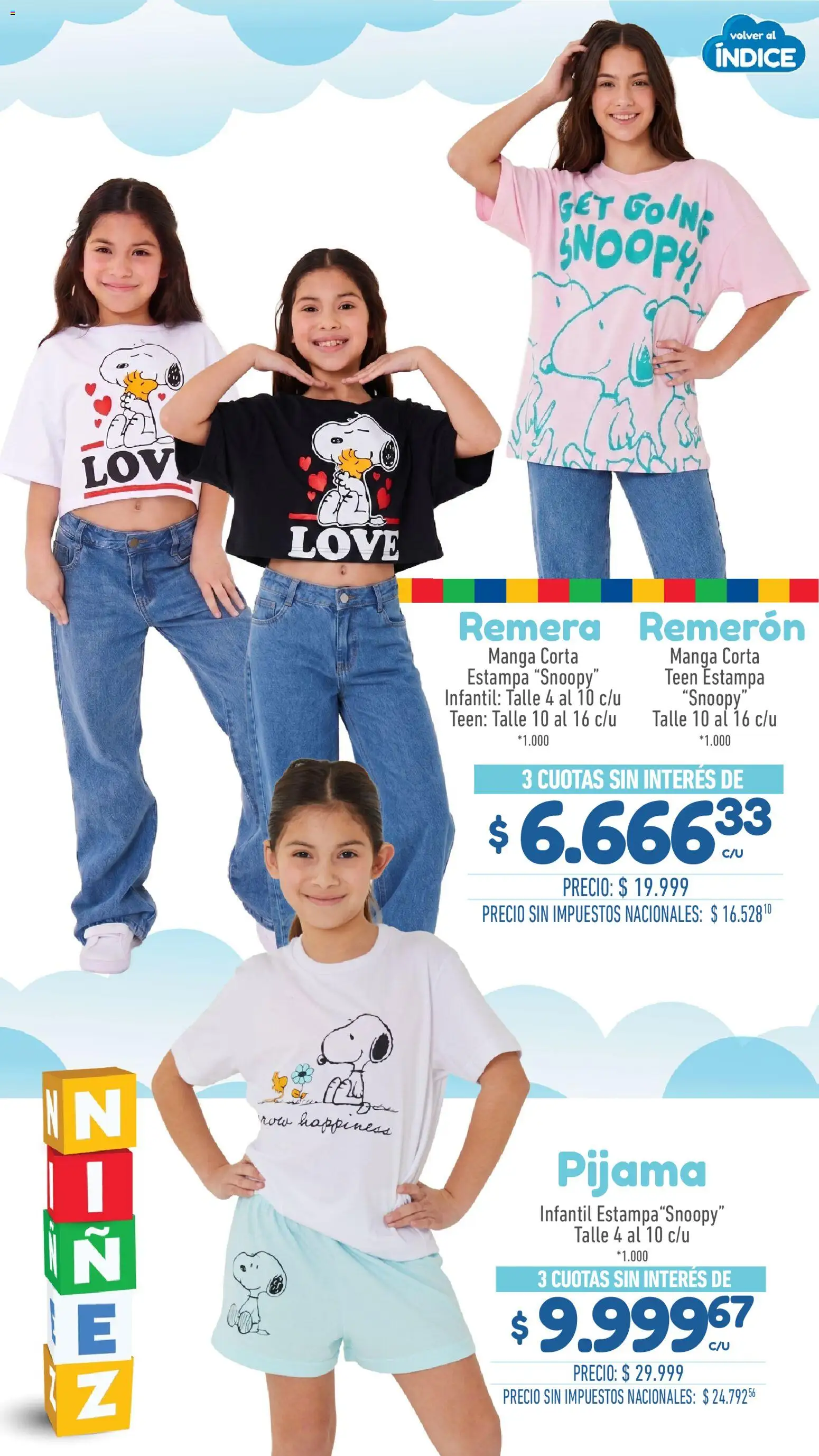 La Anonima Especial Día de la Niñez │ válido desde el 06/08/2026 | Página: 30 | Productos: Manga, Remera, Pijama