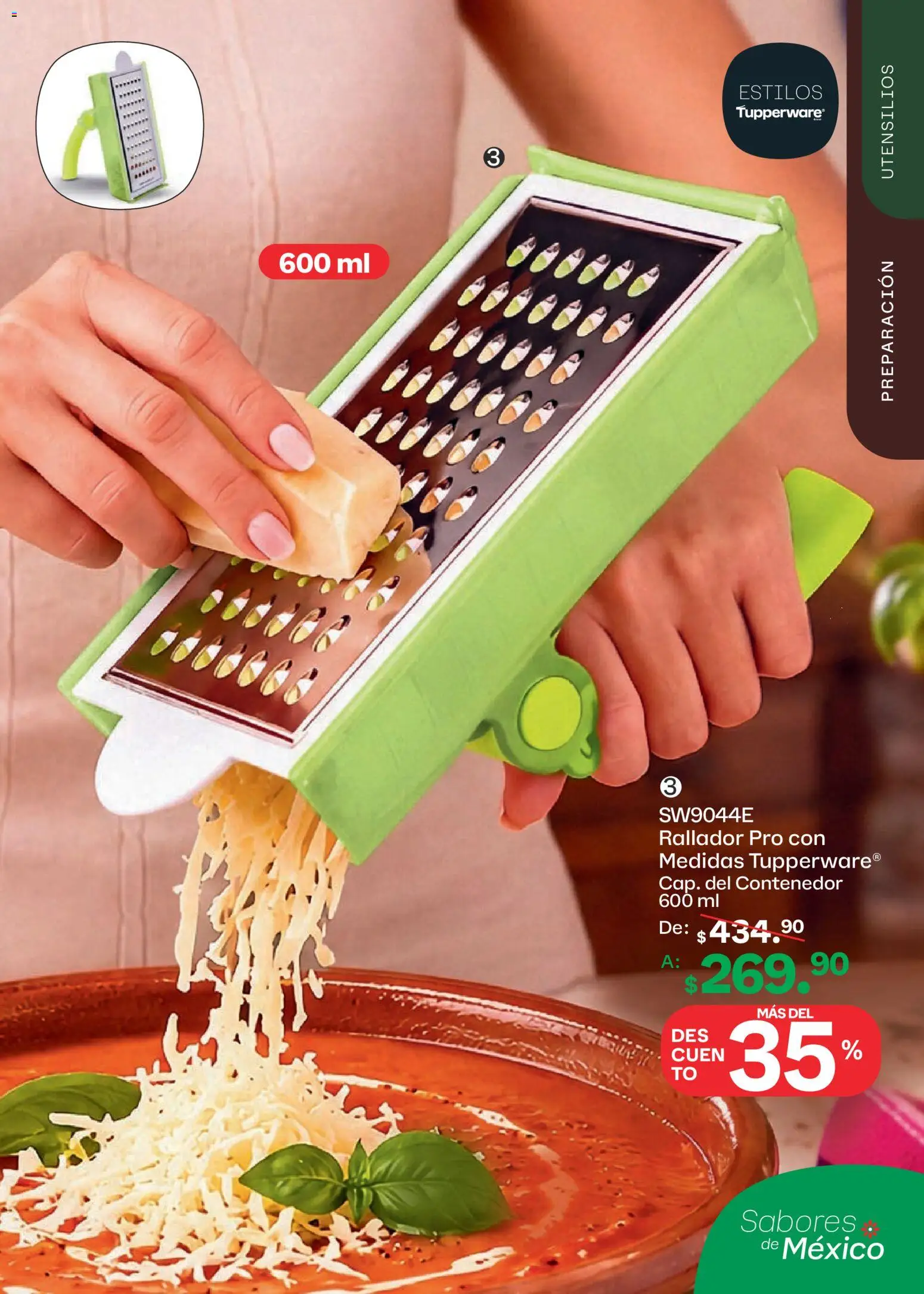 Nuevas ofertas de Tupperware válidas en toda la República Mexicana desde el 10/08/2026. ¡Encuentra las mejores ofertas en Tupperware catálogo! | Página: 33 | Productos: Rallador, Contenedor