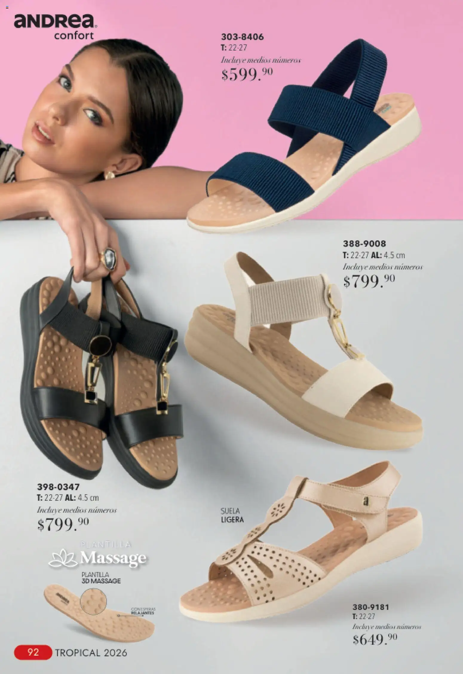 Nuevas ofertas de Andrea válidas en toda la República Mexicana desde el 23/08/2026. ¡Encuentra las mejores ofertas en Andrea catálogo Tropical! | Página: 92