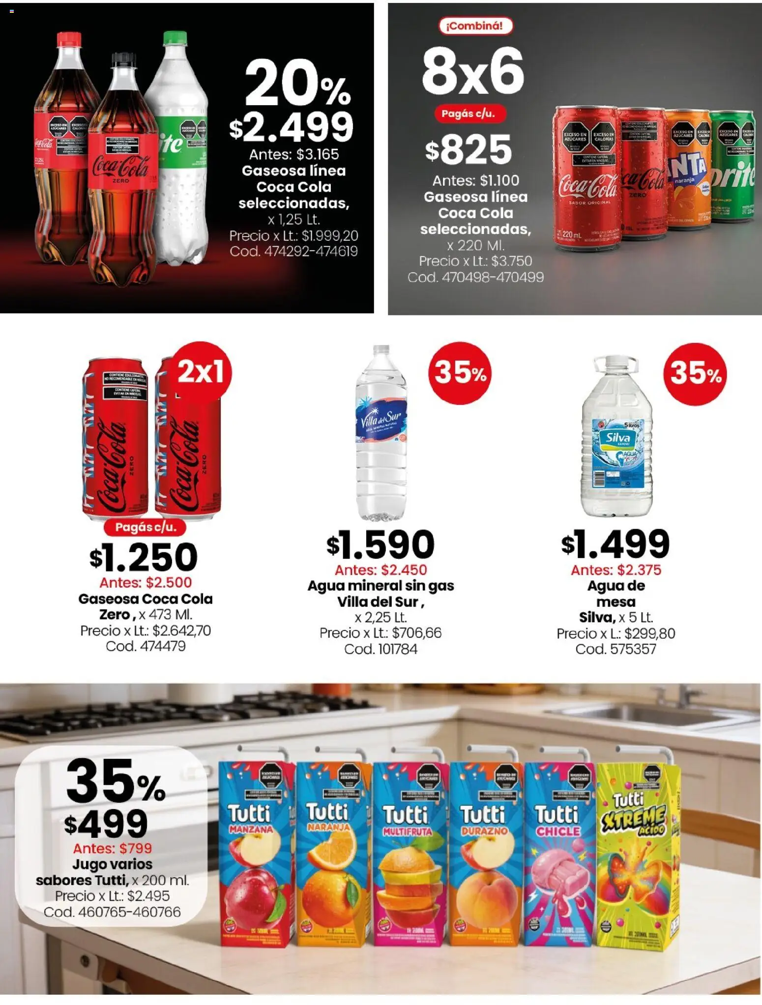 Coto - Almacén y bebidas │ válido desde el 06/07/2026 | Página: 7 | Productos: Durazno, Gaseosa, Manzana, Jugo