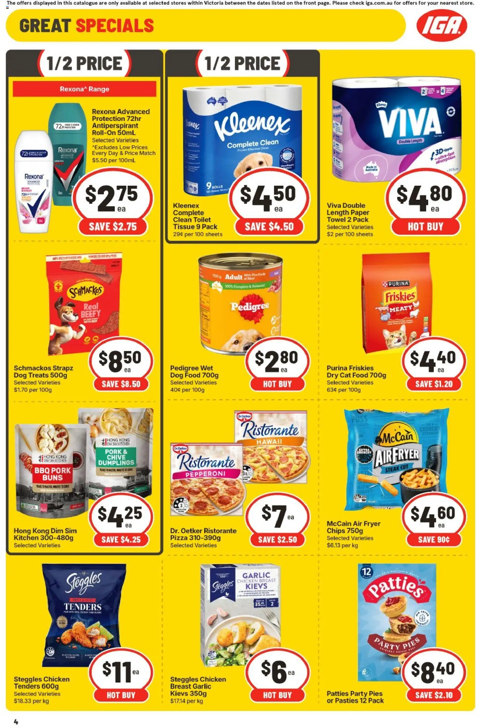 IGA catalogue - valid from 30/09/2026 | Page: 3 | Products: Toilet, Pizza, Chicken, Steak