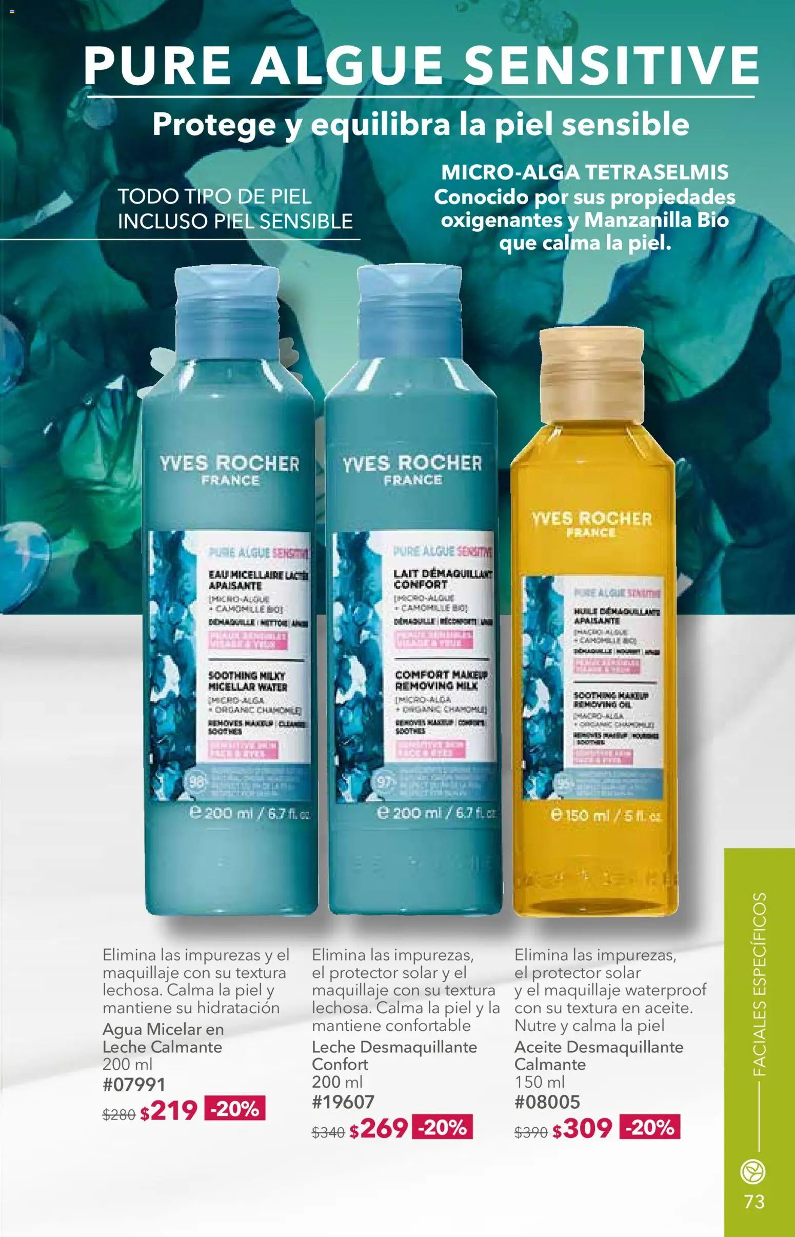 Nuevas ofertas de Yves Rocher válidas en toda la República Mexicana desde el 06/10/2026. ¡Encuentra las mejores ofertas en Yves Rocher campaña 14 2026! | Página: 75 | Productos: Agua, Desmaquillante, Leche, Protector solar