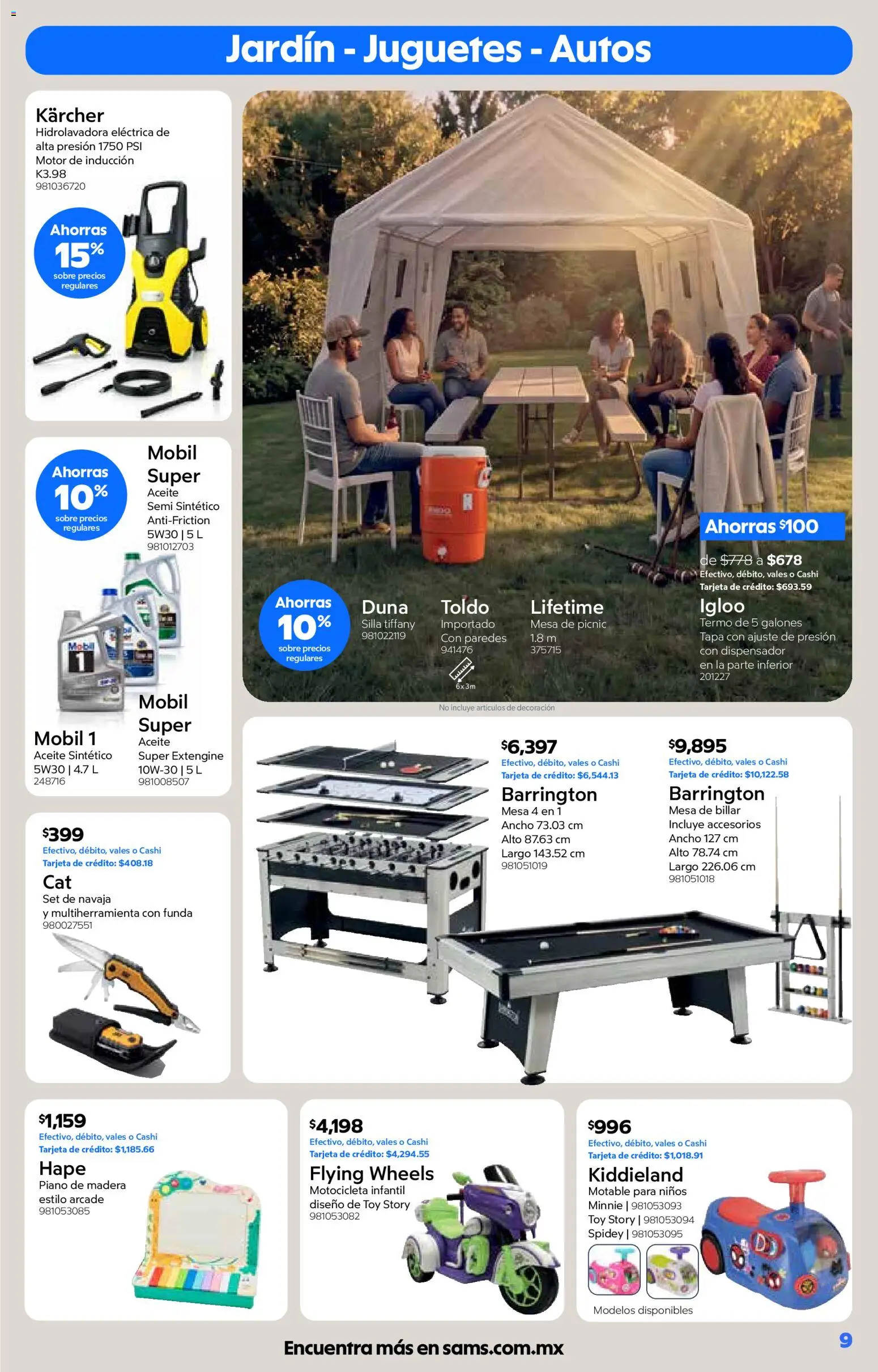 Nuevas ofertas de Sam's Club válidas en toda la República Mexicana desde el 01/10/2026. ¡Encuentra las mejores ofertas en Sam's Club catálogo! | Página: 9