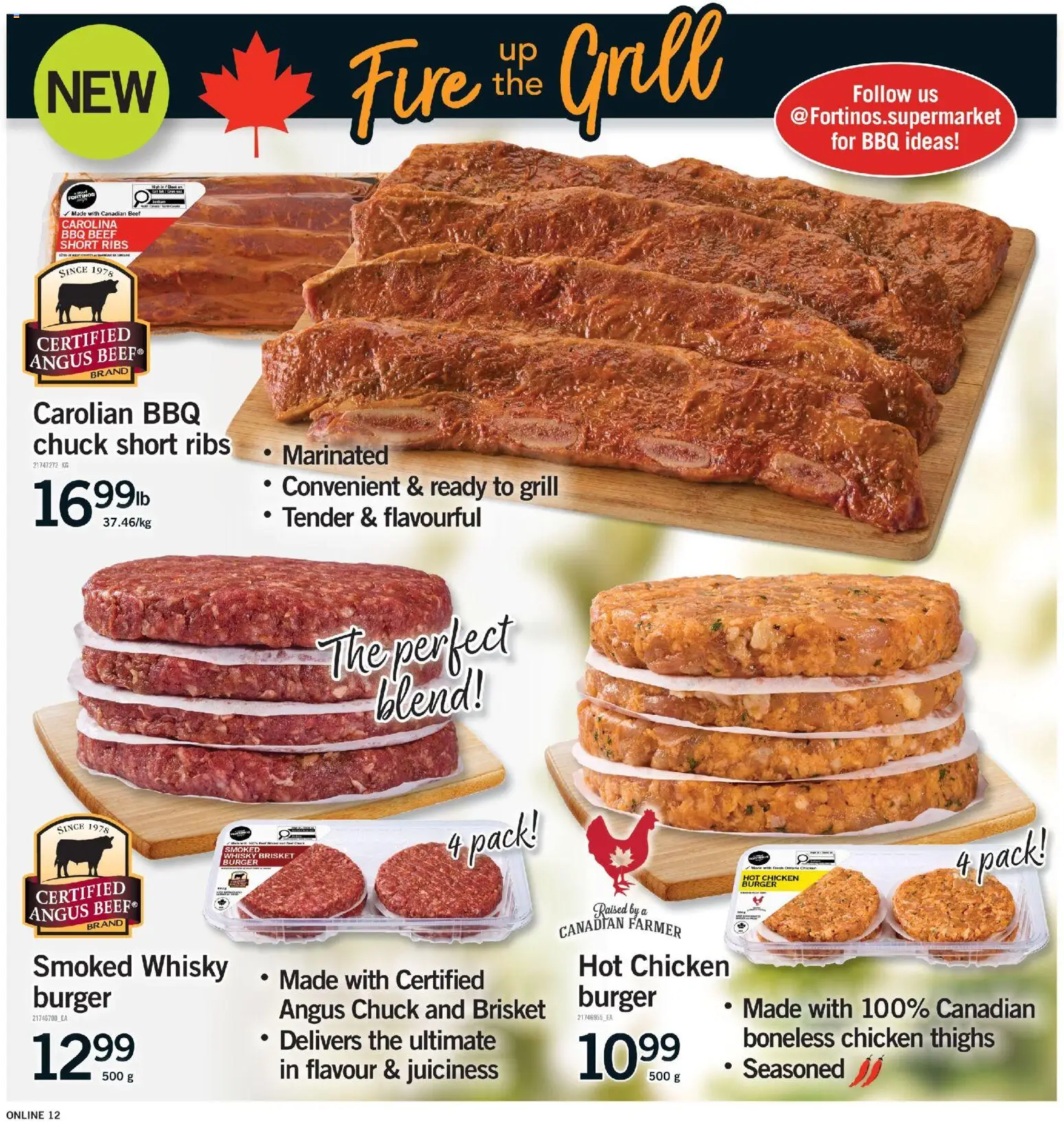Fortinos flyer valid from 07.05.2026 | Page: 12 | Products: Beef, Grill, Chicken