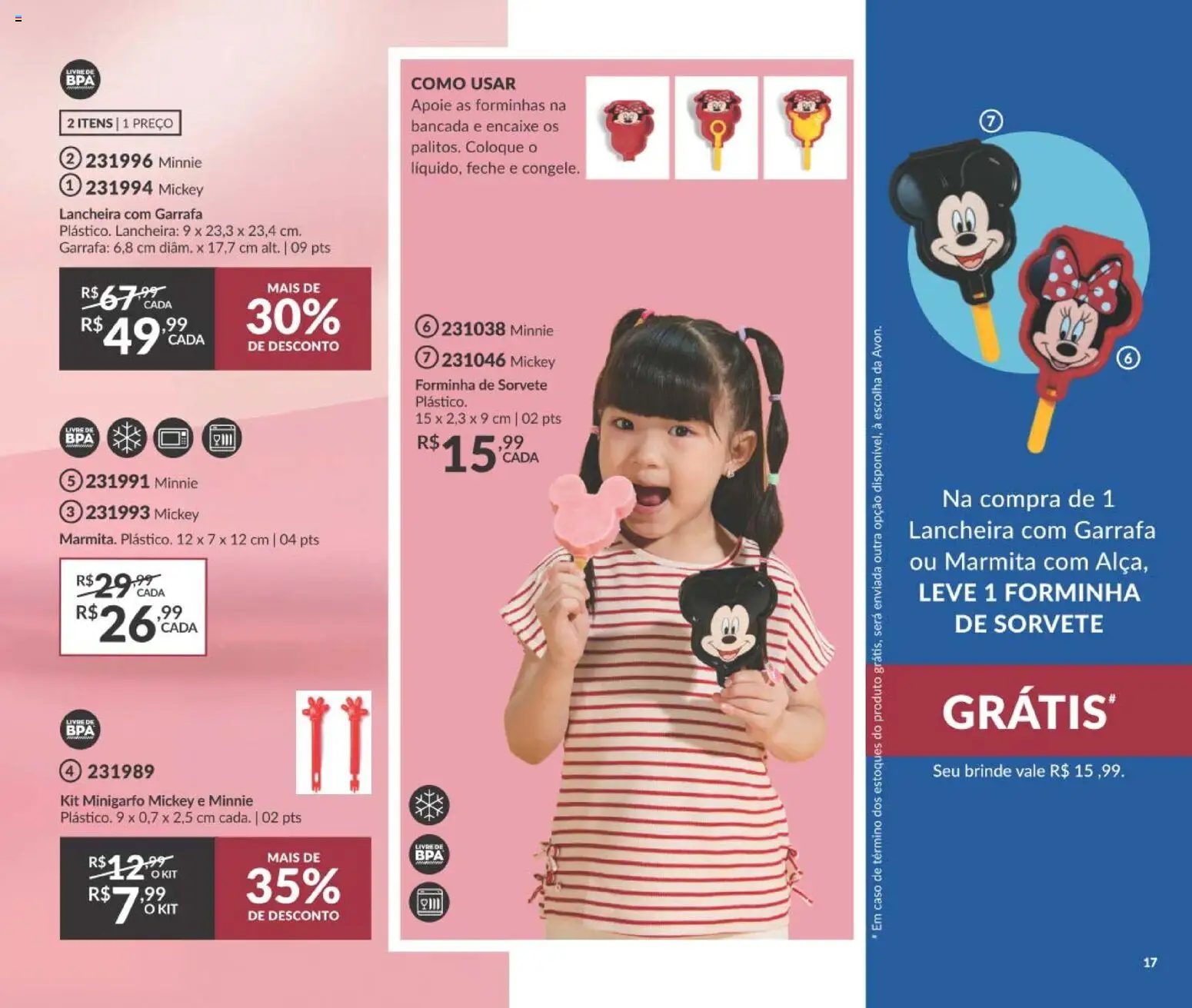 Avon Folheto - válido de 21/09/2026 | Página: 17 | Produtos: Bancada, Lancheira, Sorvete
