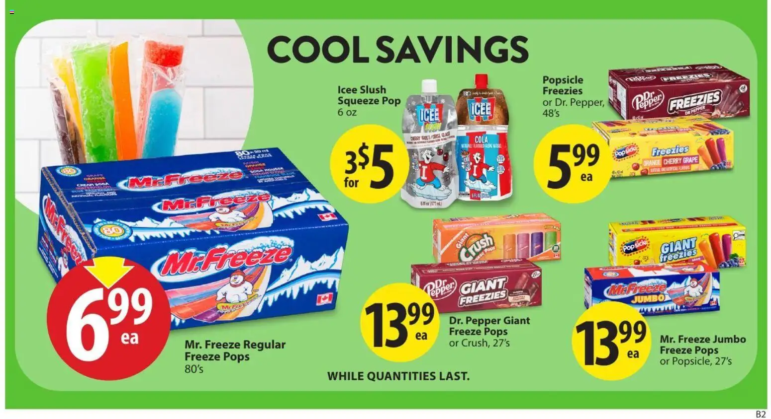 Save on foods flyer valid from Jul 23, 2026 | Page: 17 | Products: Pepper, Popsicle