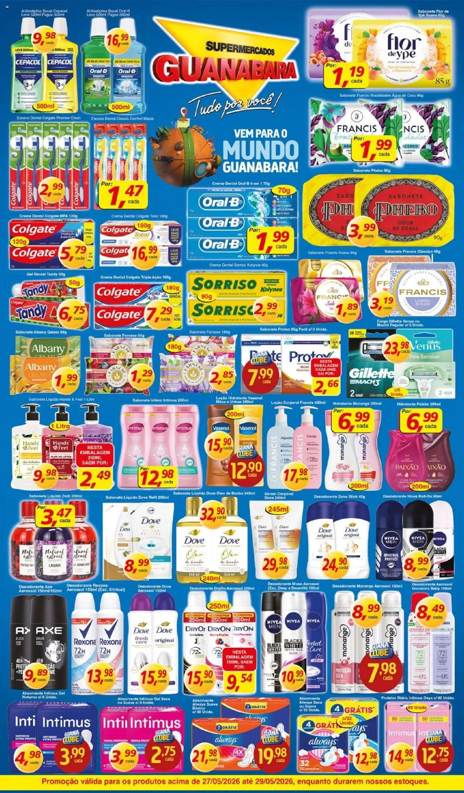 Supermercados Guanabara Folheto - válido de 27.05.2026 | Página: 9 | Produtos: Coco, Água de coco, Óleo, Rexona