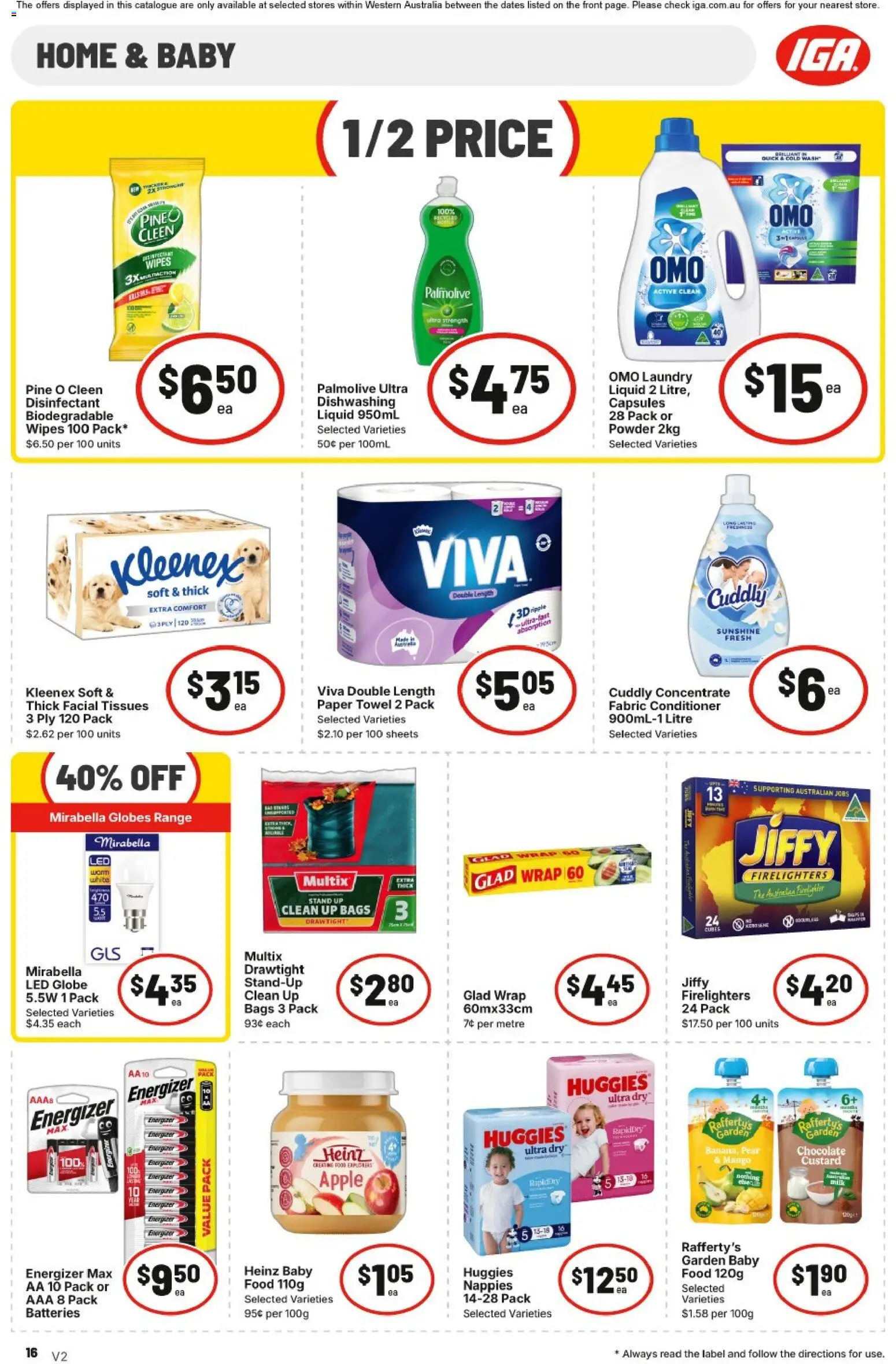 IGA catalogue - valid from 22/07/2026 | Page: 16 | Products: Conditioner, Chocolate, Batteries, Tissues