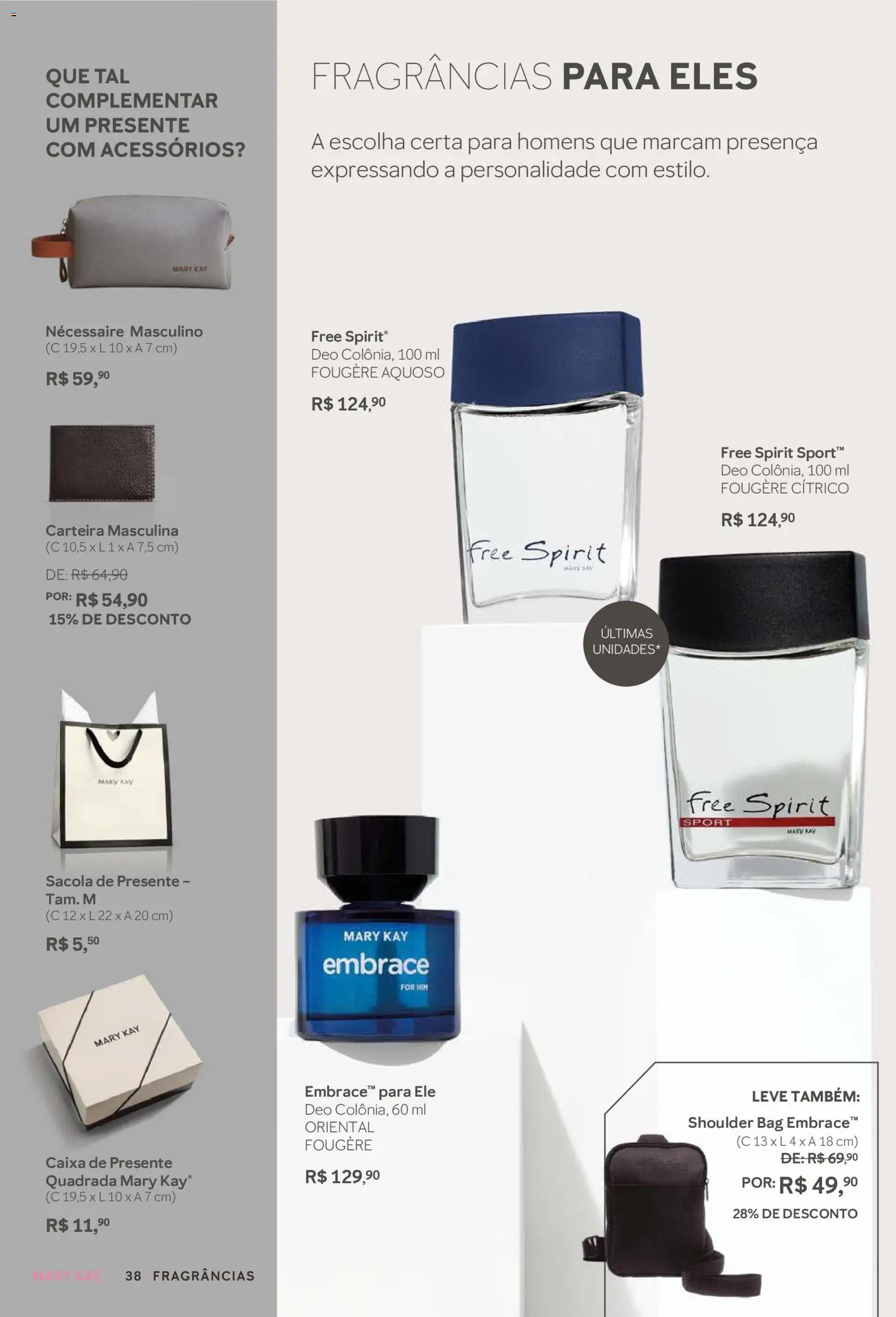 Mary Kay Folheto - válido de 01/03/2026 | Página: 38 | Produtos: Necessaire, Caixa, Carteira