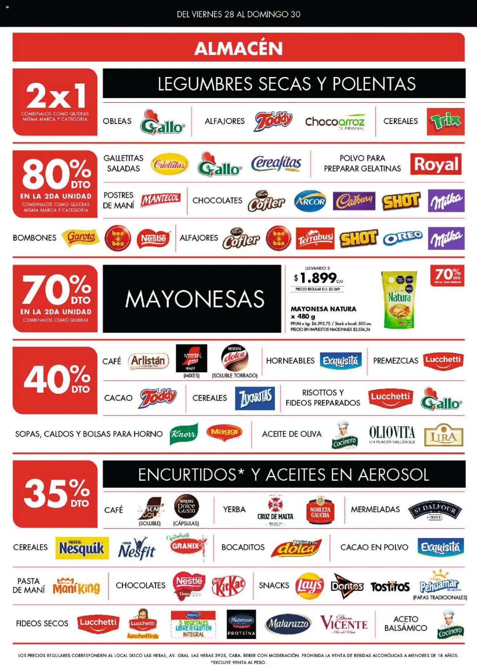 Disco ofertas │ válido desde el 27/08/2026 | Página: 2 | Productos: Bebidas, Café, Fideos, Snacks