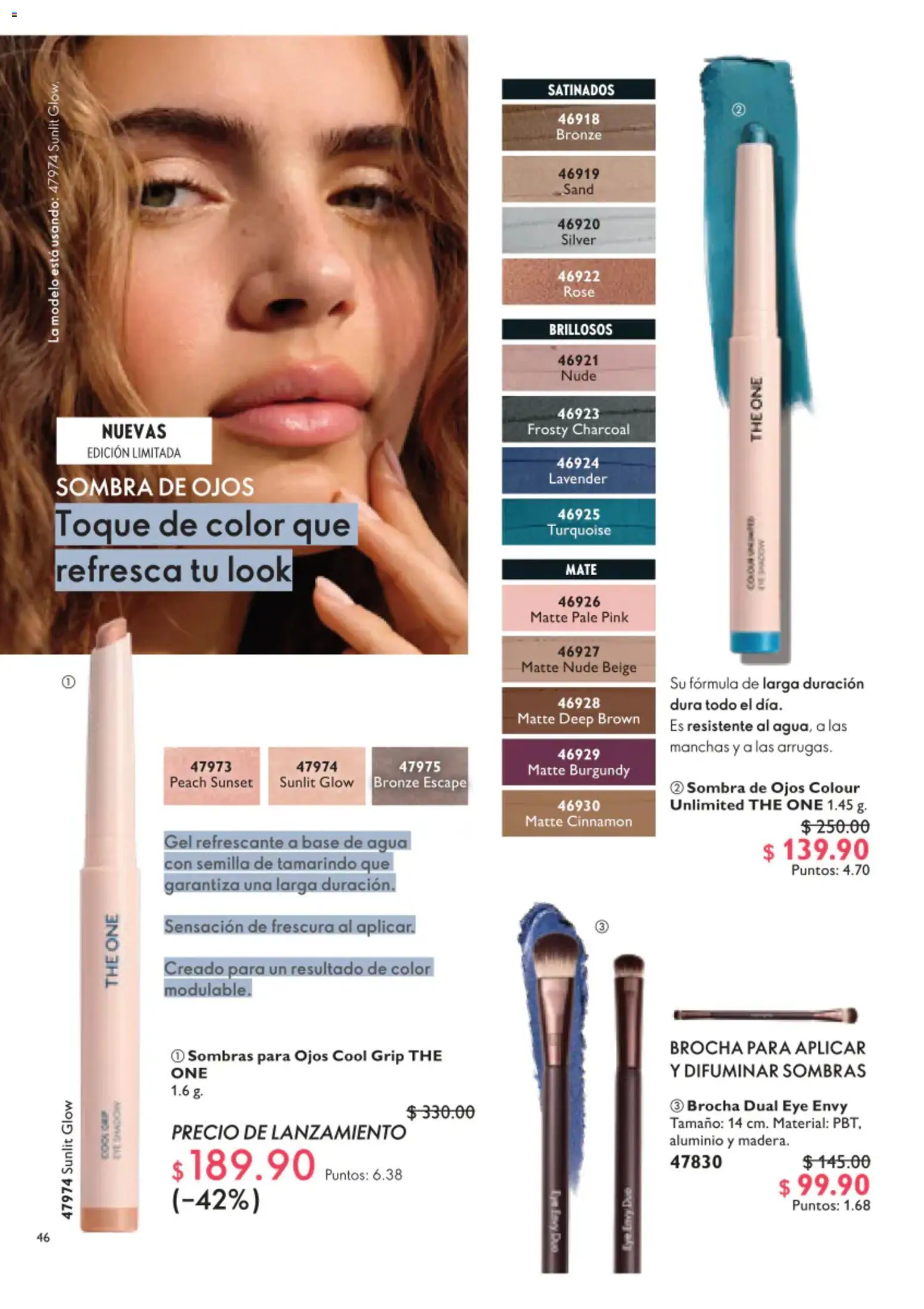 Nuevas ofertas de Oriflame válidas en toda la República Mexicana desde el 01/08/2026. ¡Encuentra las mejores ofertas en Oriflame campaña 11 2026! | Página: 46 | Productos: Agua, Sombra, Mate