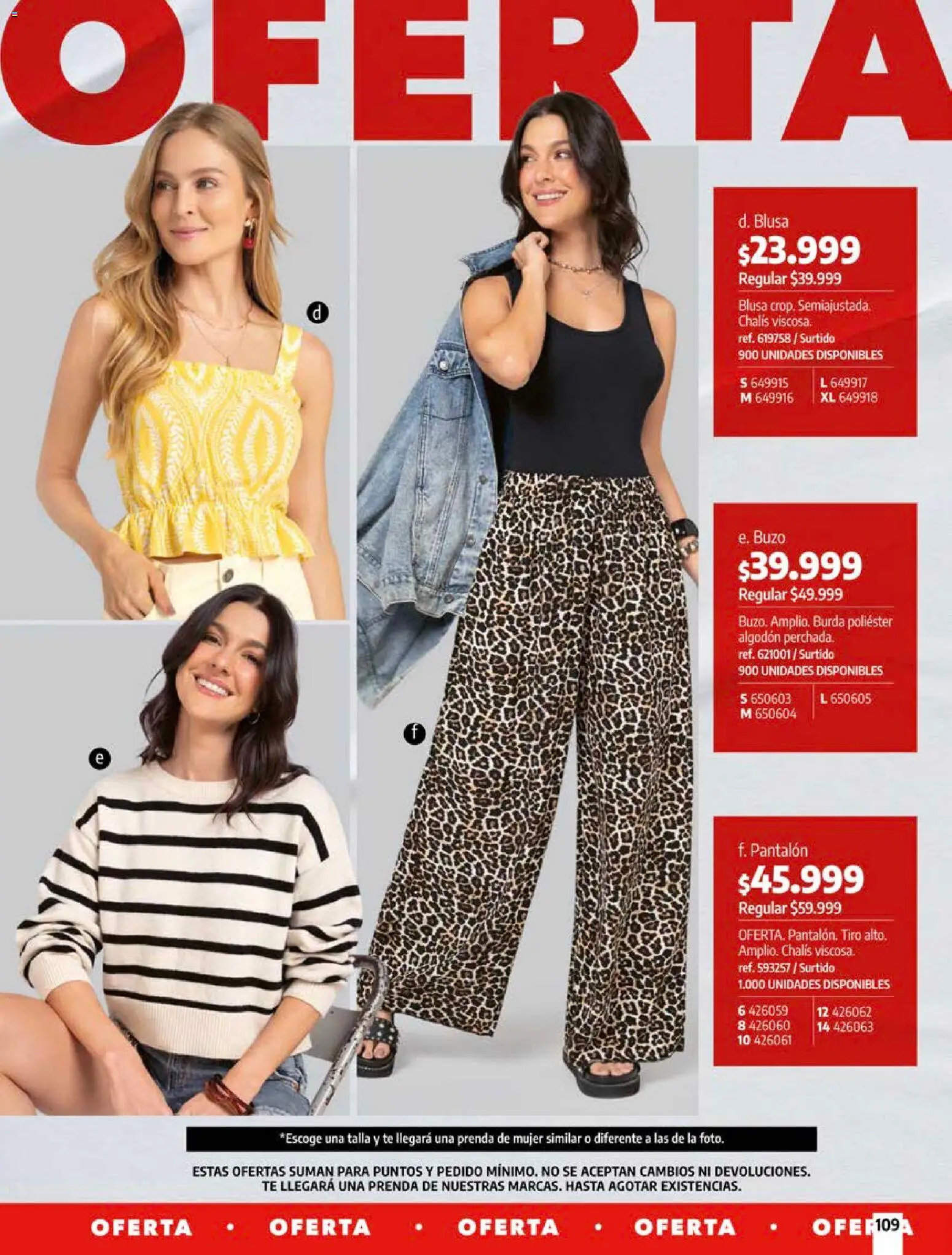 Pacifika revista - valida desde el 18/10/2026 | Página: 109 | Productos: Té, Algodón, Buzo, Blusa