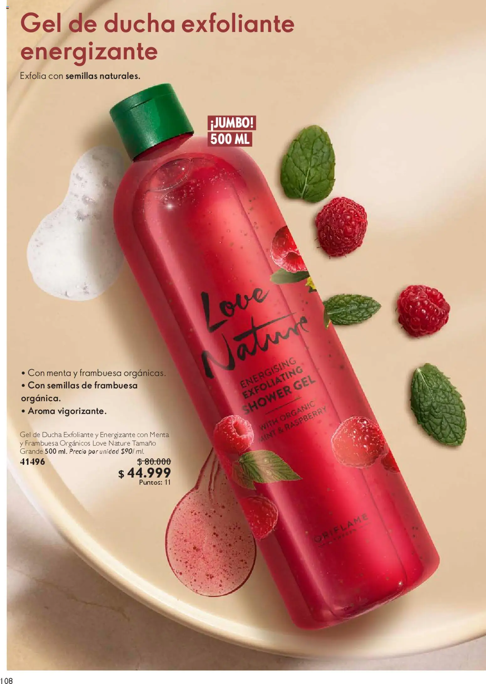 Oriflame revista - valida desde el 28.03.2026 | Página: 108 | Productos: Semillas, Ducha, Gel de ducha