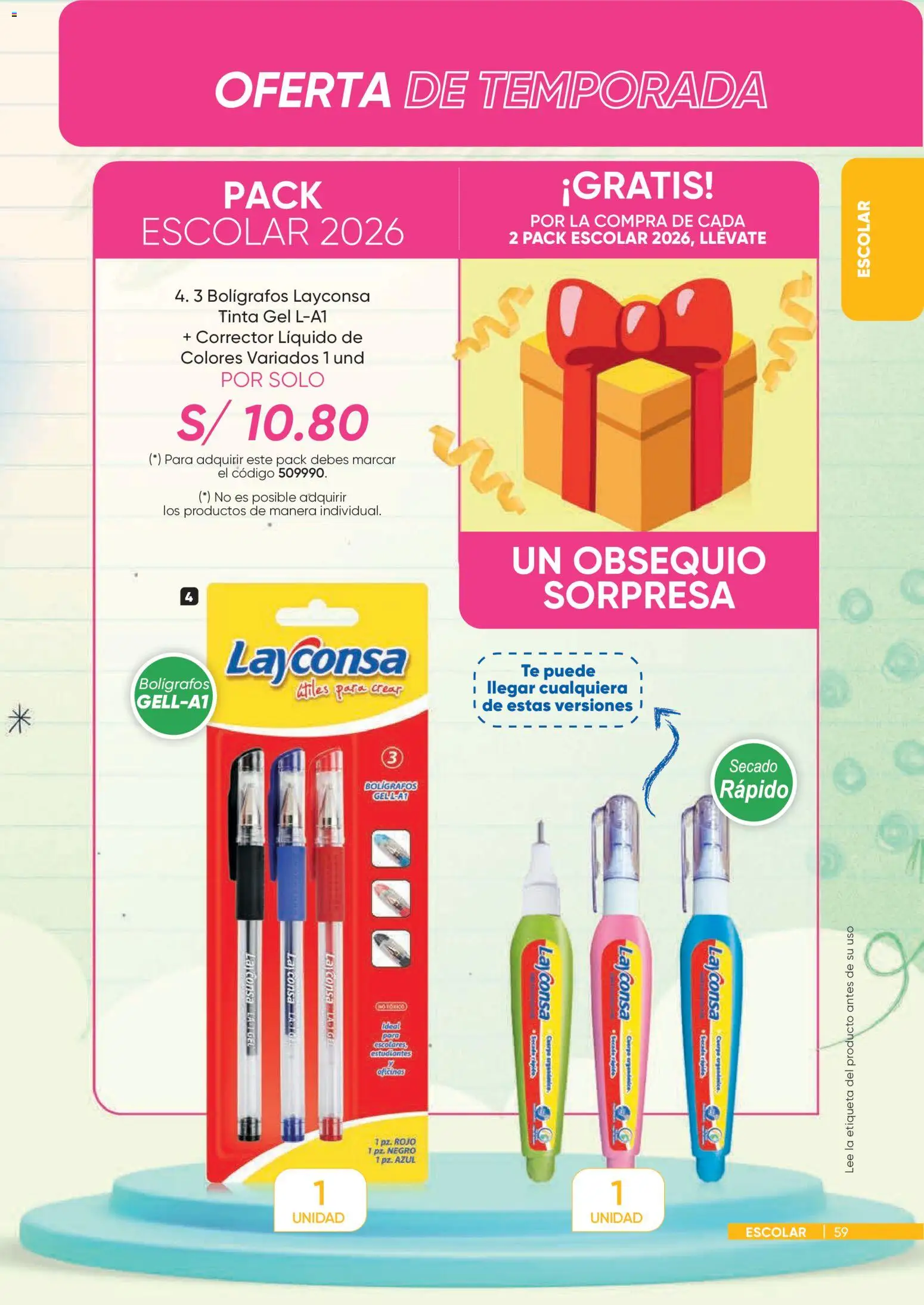 Catálogo Azzorti válido desde 09/03/2026 | Página: 59 | Productos: Té, Corrector