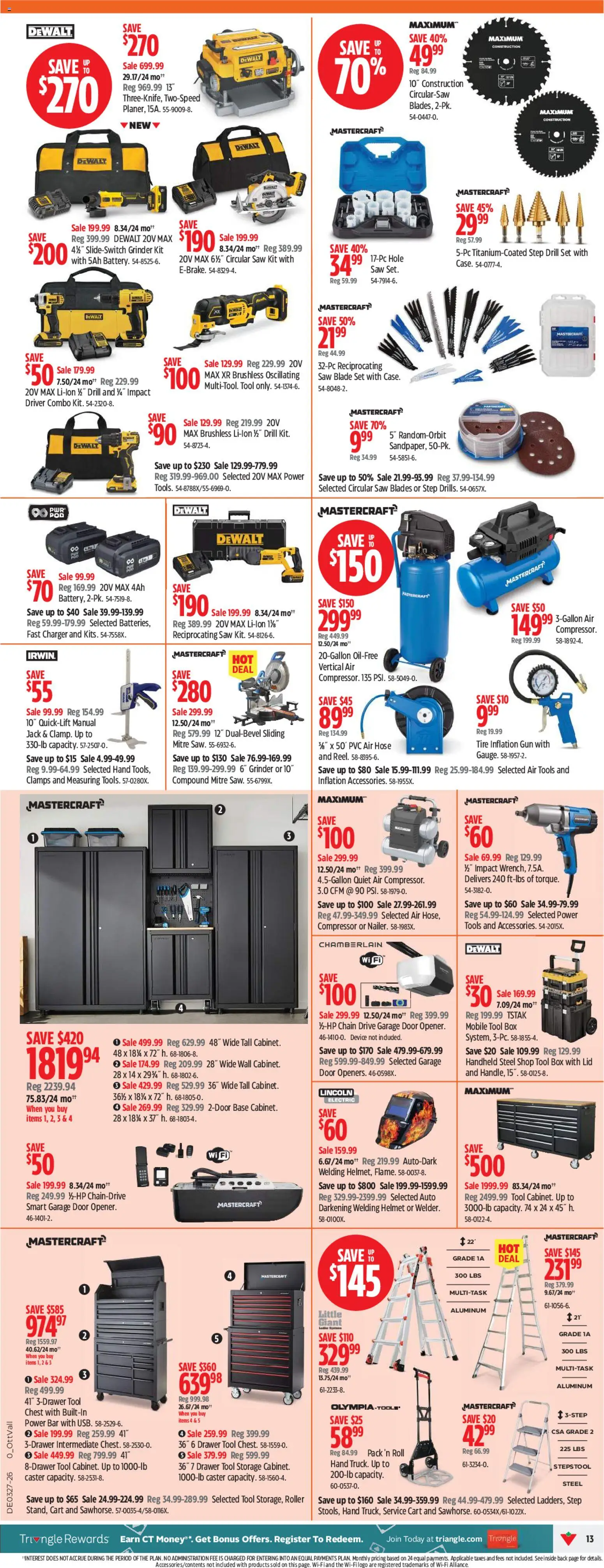 Canadian Tire flyer valid from Jul 2, 2026 | Page: 13 | Products: Grinder, Box