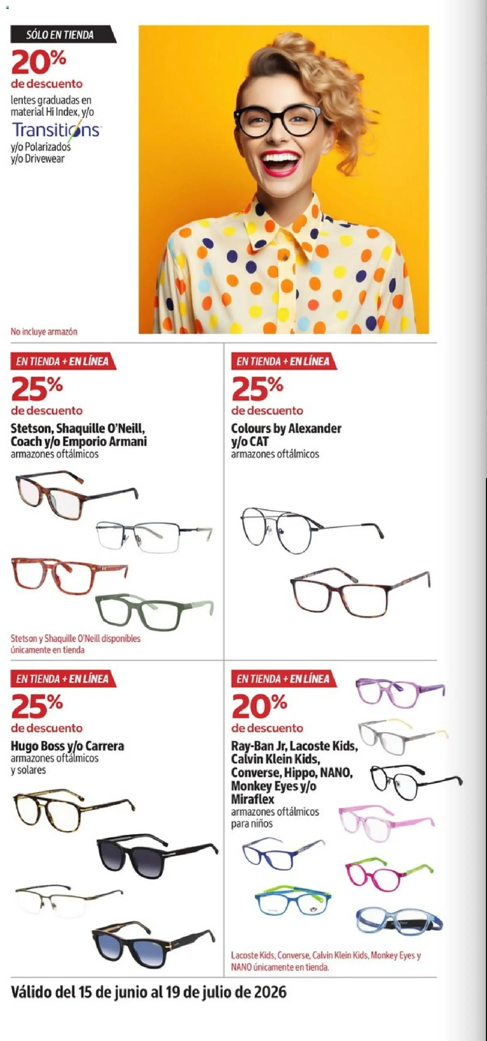 Nuevas ofertas de Costco válidas en toda la República Mexicana desde el 15/06/2026. ¡Encuentra las mejores ofertas en Costco catálogo Descuentos exclusivos! | Página: 38 | Productos: Lentes