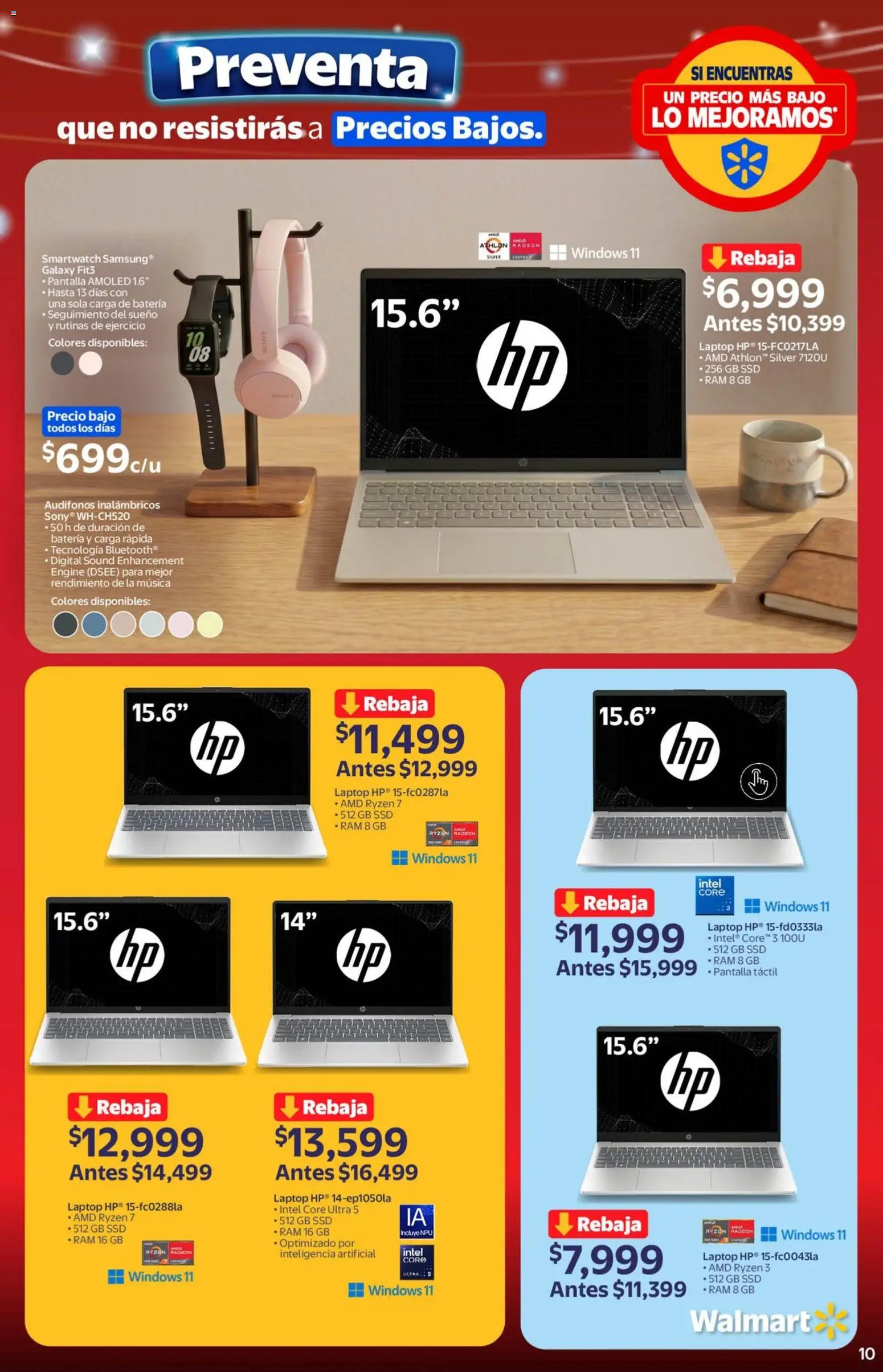 Nuevas ofertas de Walmart válidas en toda la República Mexicana desde el 22.05.2026. ¡Encuentra las mejores ofertas en Walmart folleto Preventa gue no resistirás a precios bajos! | Página: 10