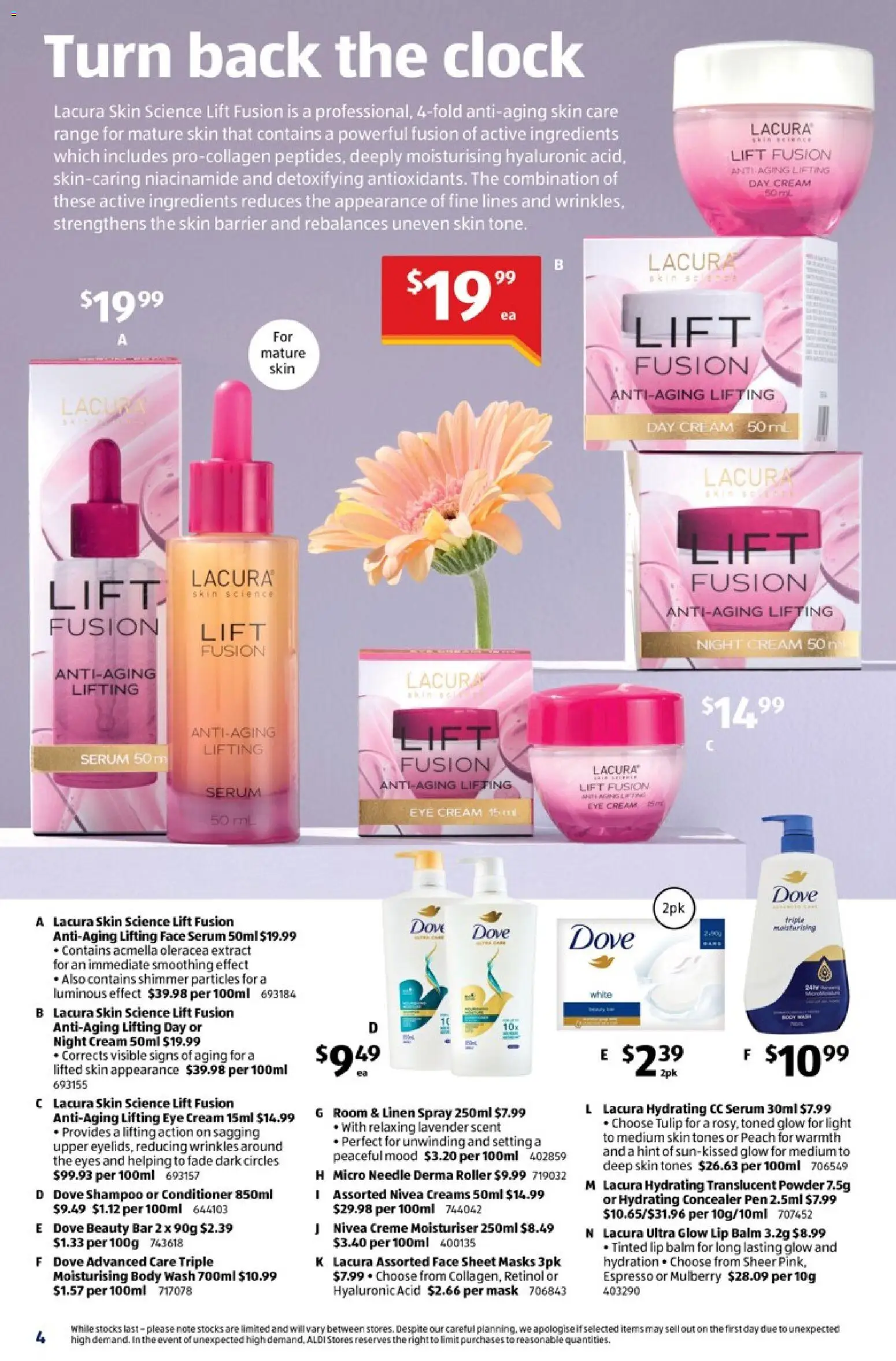 Aldi catalogue - valid from 29.04.2026 | Page: 4 | Products: Powder, Shampoo, Mask, Clock