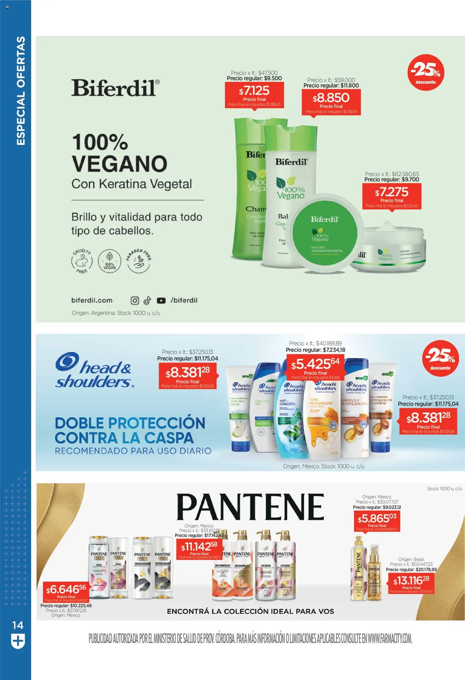 Farmacity catálogo │ válido desde el 30.04.2026 | Página: 14 | Productos: Máscara, Brillo, Manzana
