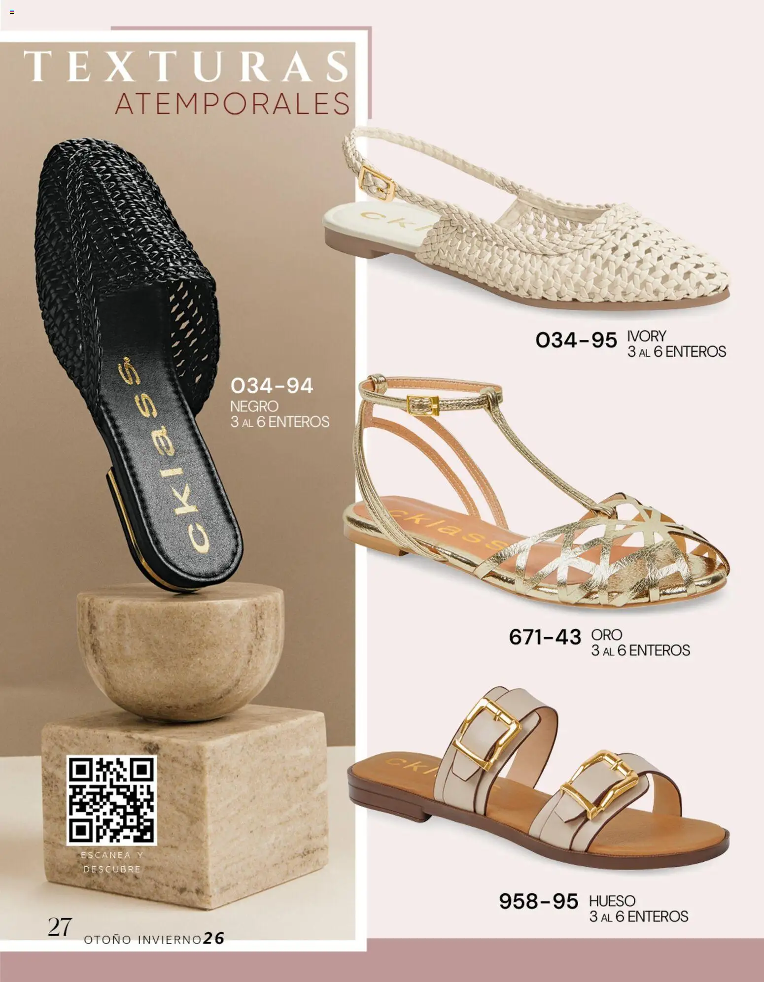 Nuevas ofertas de Cklass válidas en toda la República Mexicana desde el 08/07/2026. ¡Encuentra las mejores ofertas en Cklass catálogo Dama calzado! | Página: 28