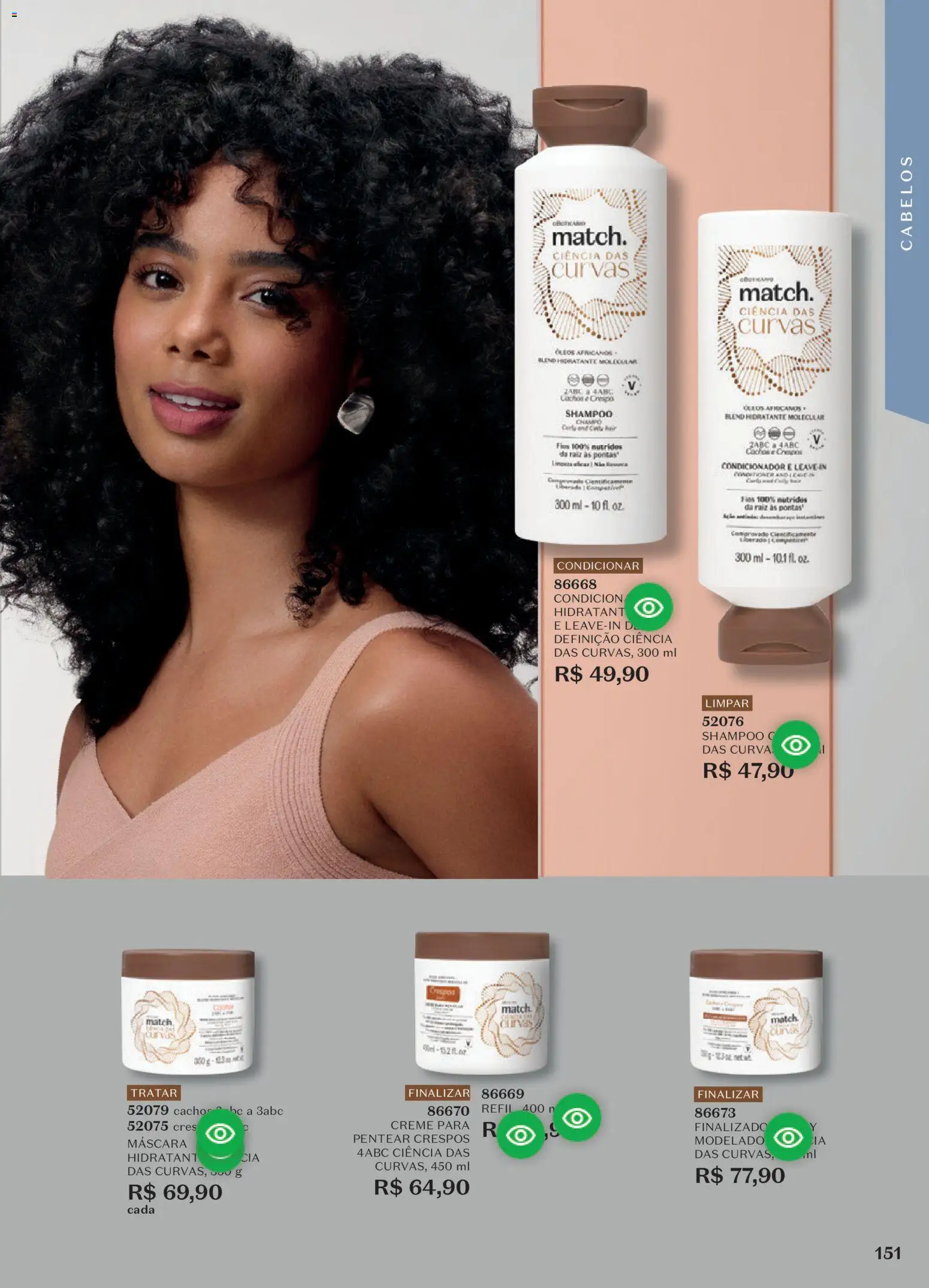 O Boticário Folheto - válido de 10/08/2026 | Página: 155 | Produtos: Shampoo, Condicionador, Creme