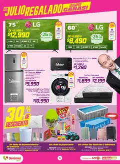 Vista previa de Soriana folleto, nuevo folleto de la tienda, válido en México a partir del 10/07/2026 | Página: 5 | Productos: Funda, Microondas, Colchón, Almohada