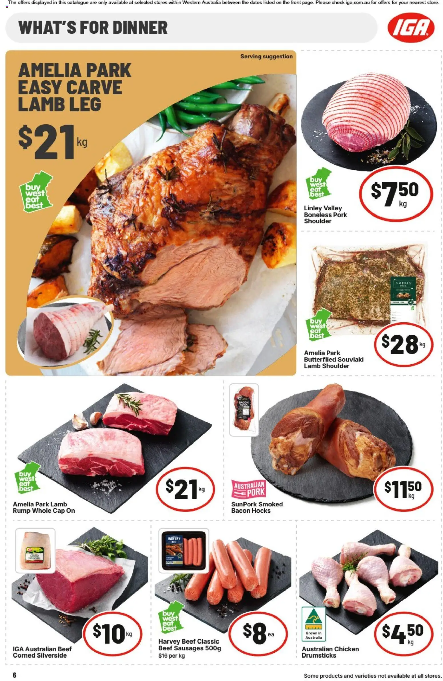 IGA catalogue - valid from 17.06.2026 | Page: 6 | Products: Bacon, Lamb, Beef, Cap
