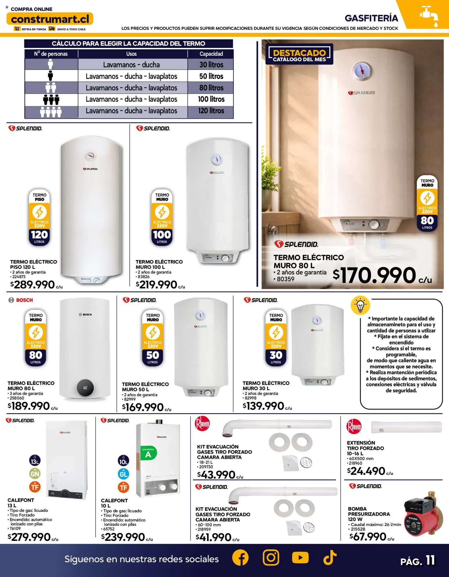 Construmart Ofertas │ válido desde el 01.05.2026 | Página: 11 | Productos: Cámara, Agua, Ducha, Termo