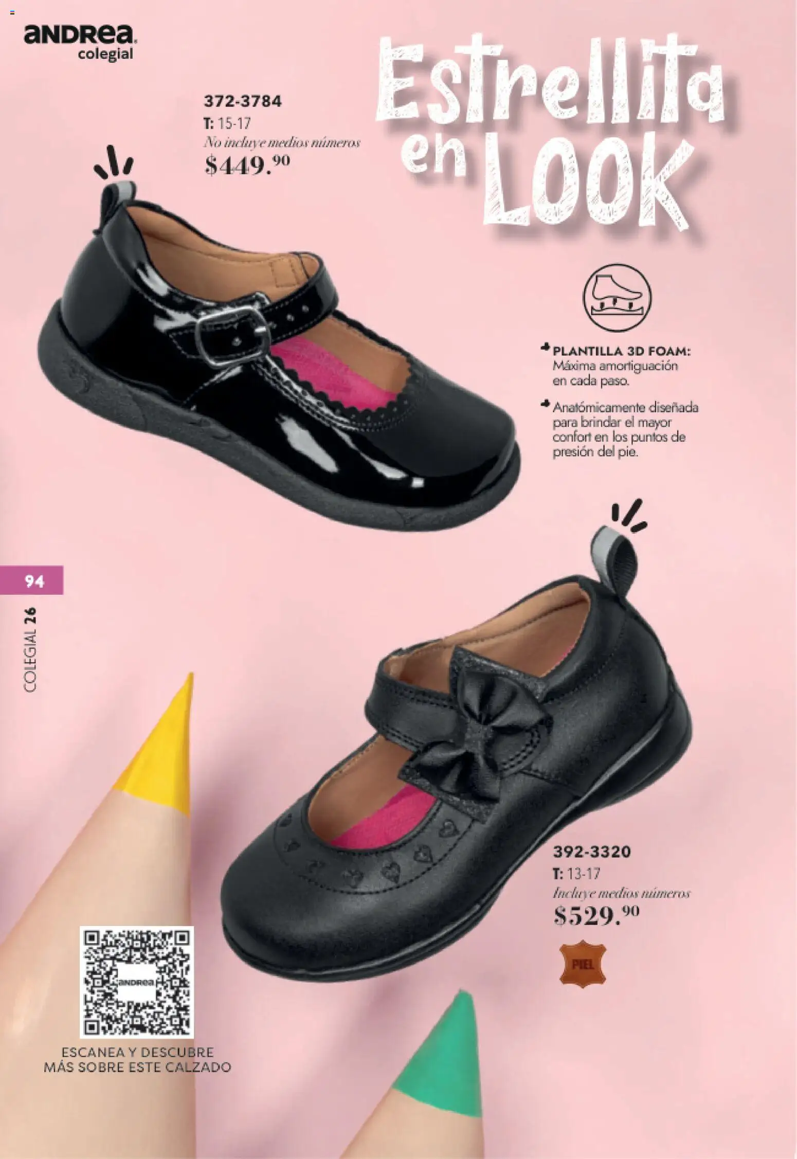 Nuevas ofertas de Andrea válidas en toda la República Mexicana desde el 23/05/2026. ¡Encuentra las mejores ofertas en Andrea catálogo Colegial! | Página: 94 | Productos: Sobre