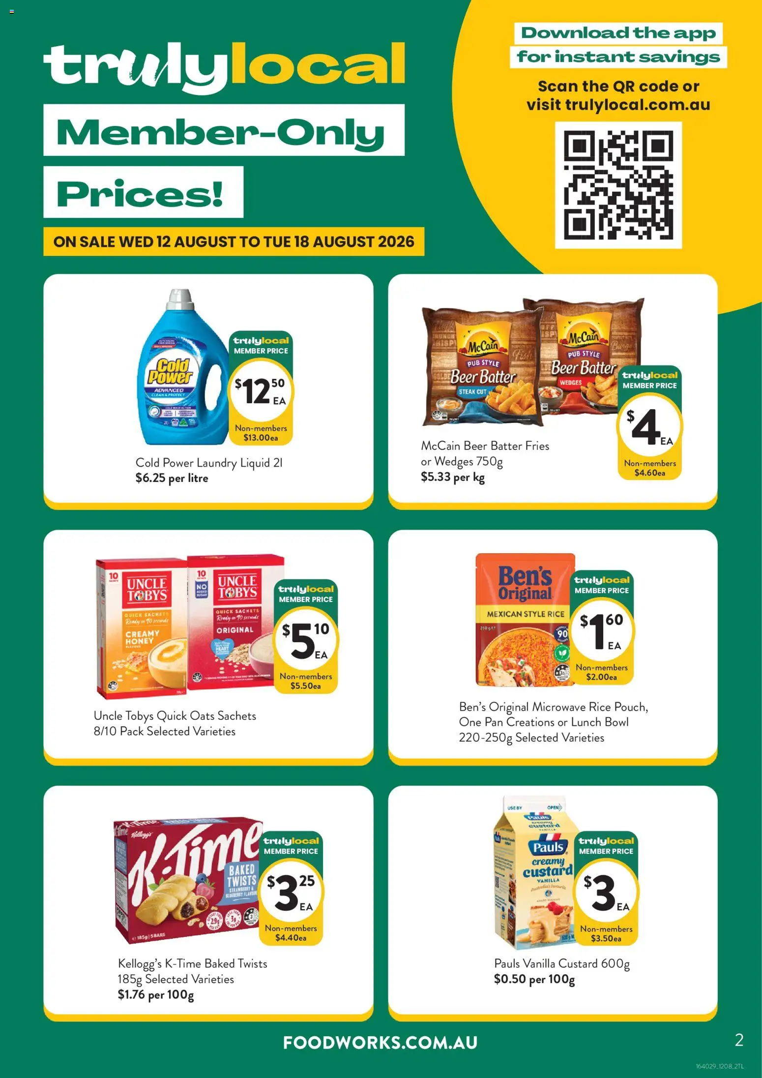 Foodworks catalogue - valid from 12/08/2026 | Page: 2 | Products: Fries, Honey, Oats, Microwave