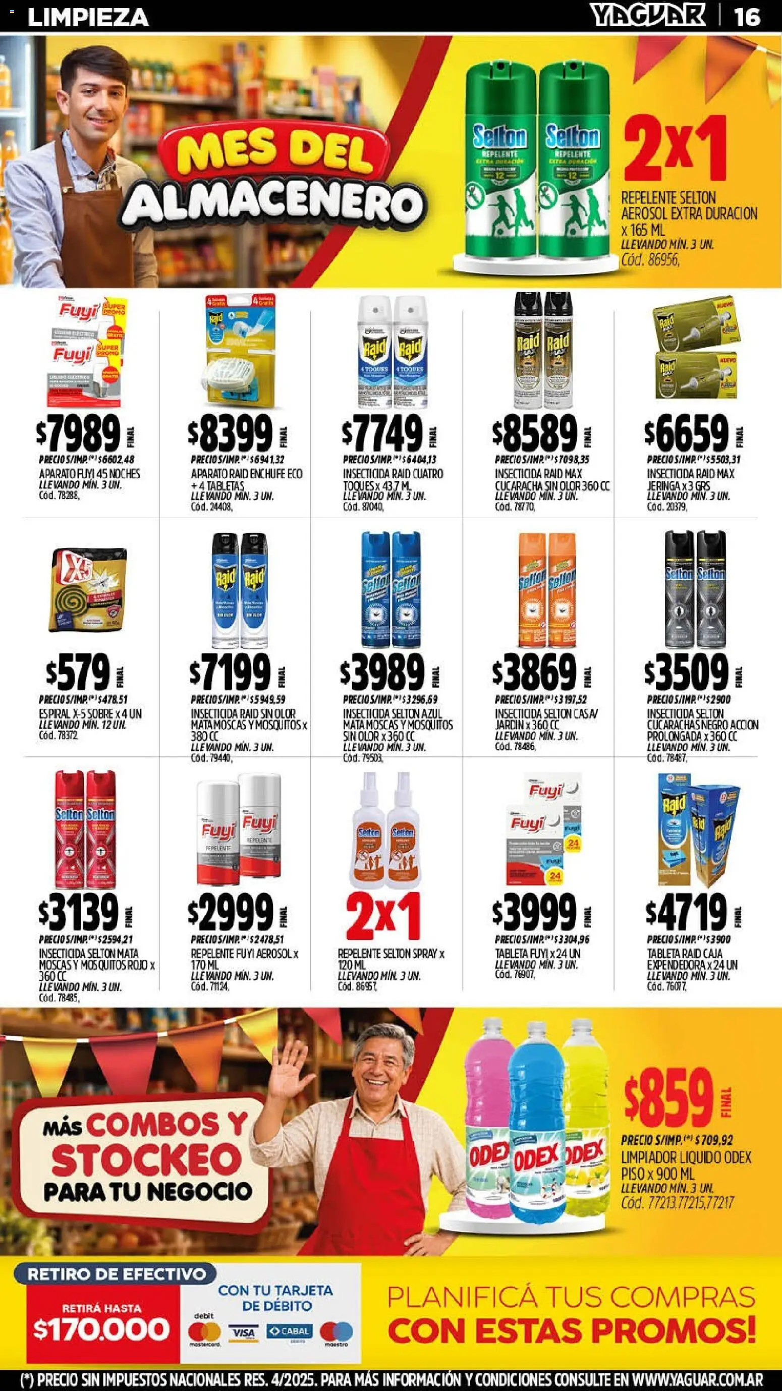 Yaguar - Oferta Semanal Salta │ válido desde el 07/09/2026 | Página: 17 | Productos: Repelente, Insecticida, Sobre, Limpiador